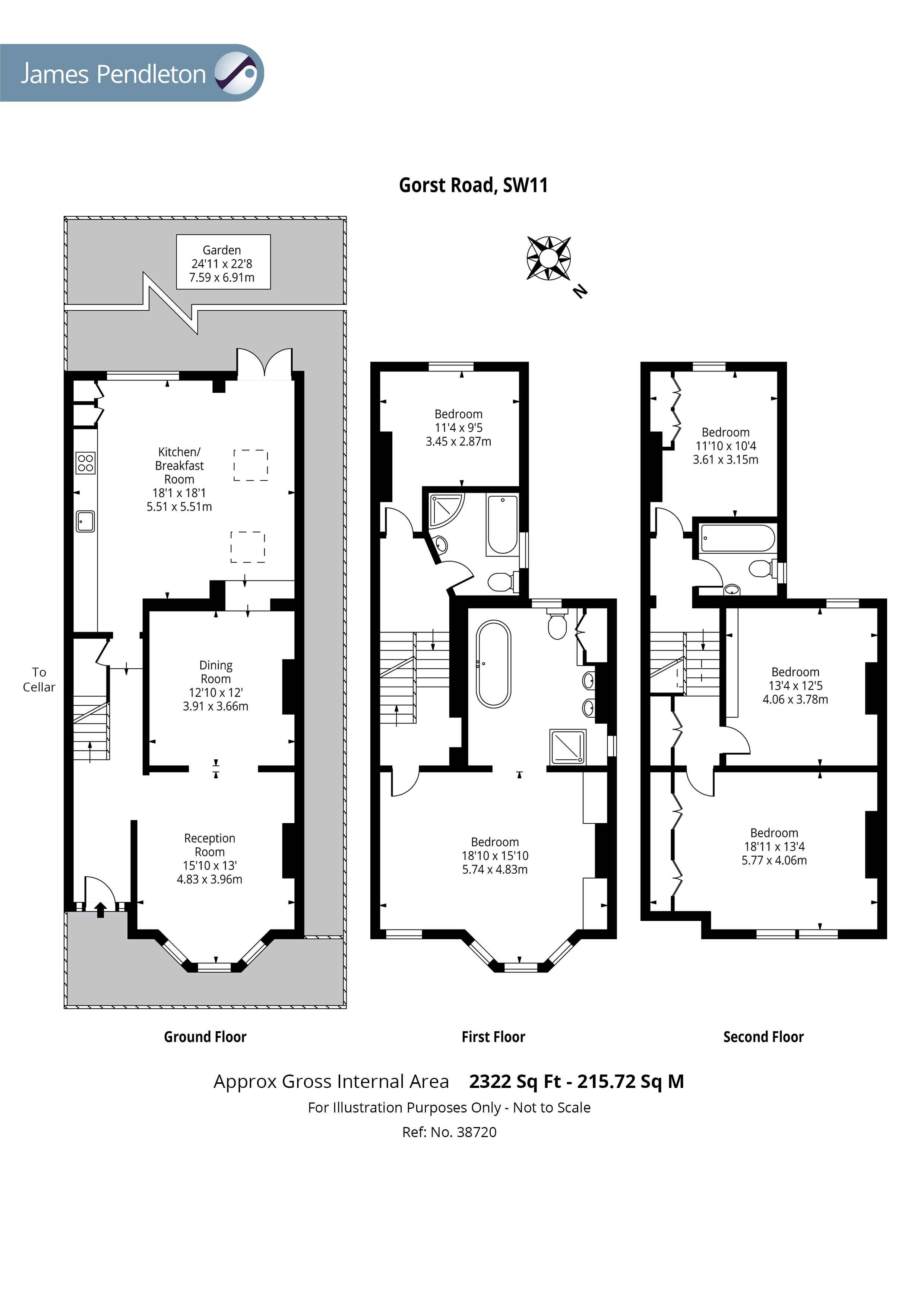 5 Bedrooms Semi-detached house for sale in Gorst Road, London SW11