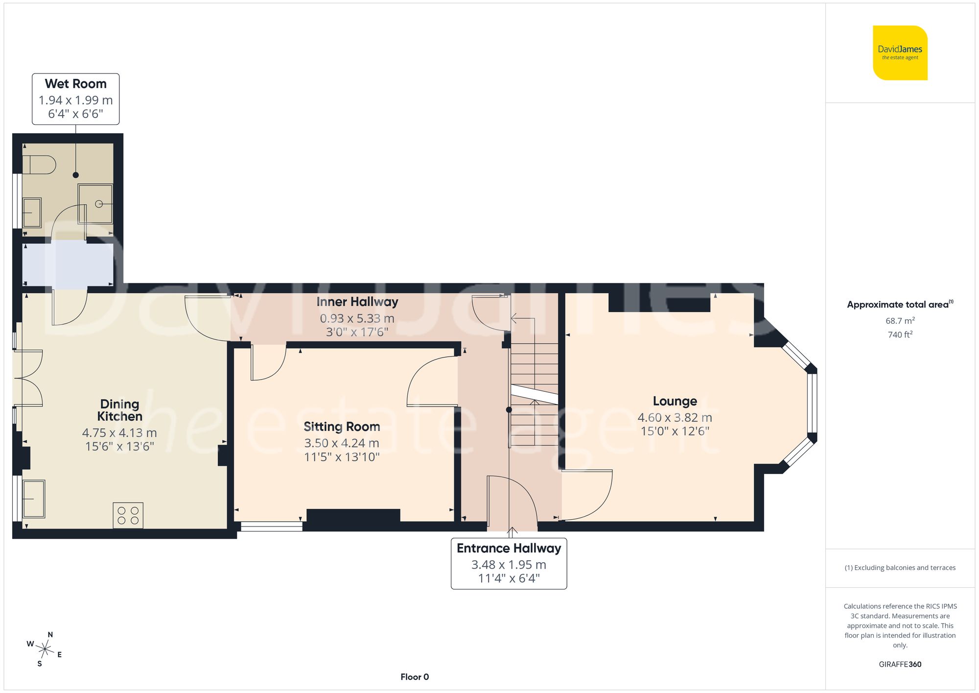 21 Colville Street, Nottingham floorplan