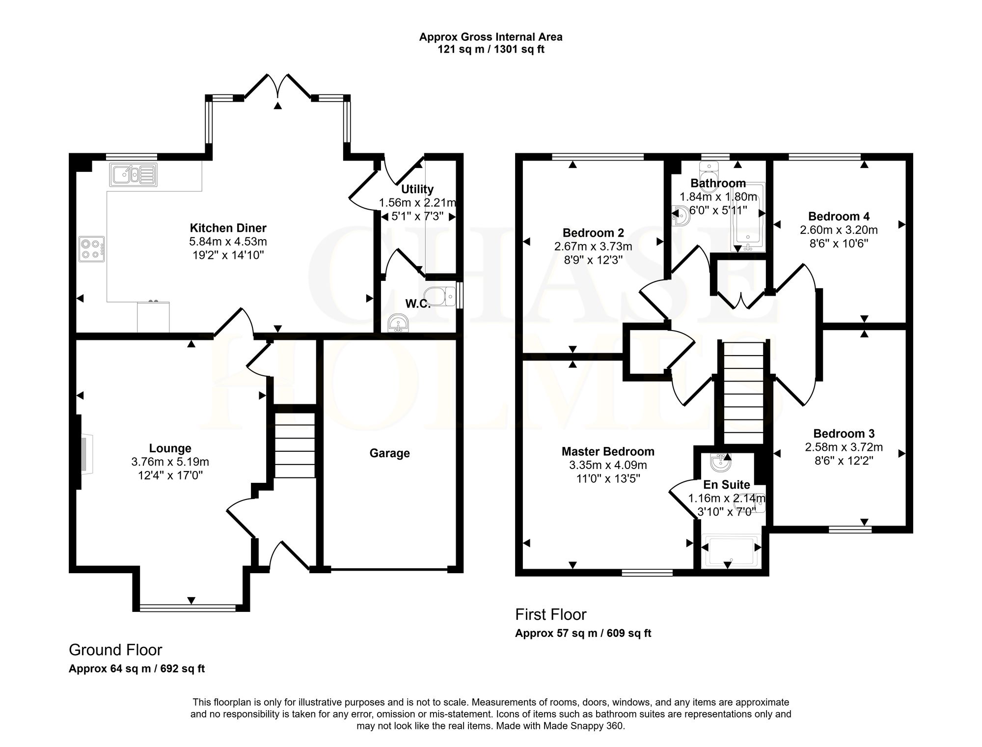 16 Penrose Place, Hebburn floorplan