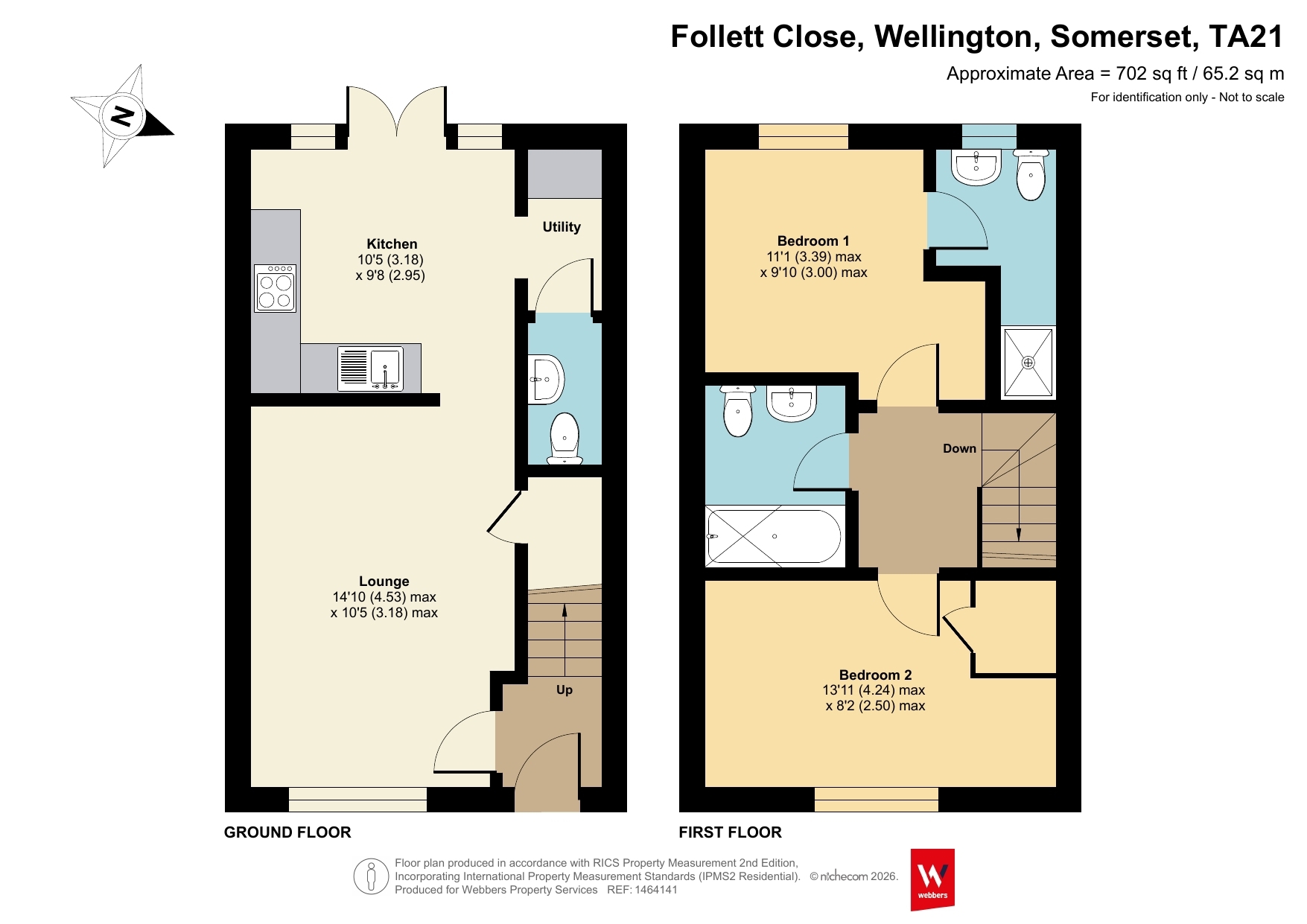 11 Follett Close, Wellington Somerset floorplan