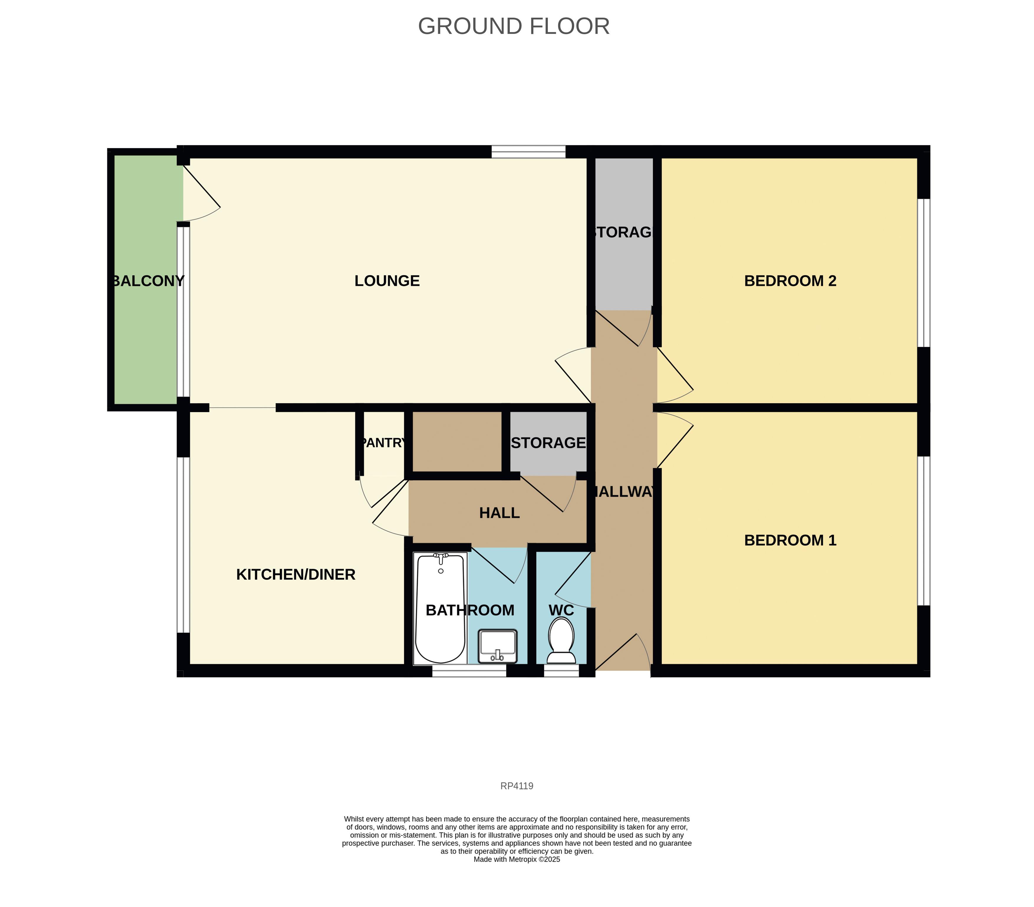 53, Beach Road, Colwyn Bay floorplan