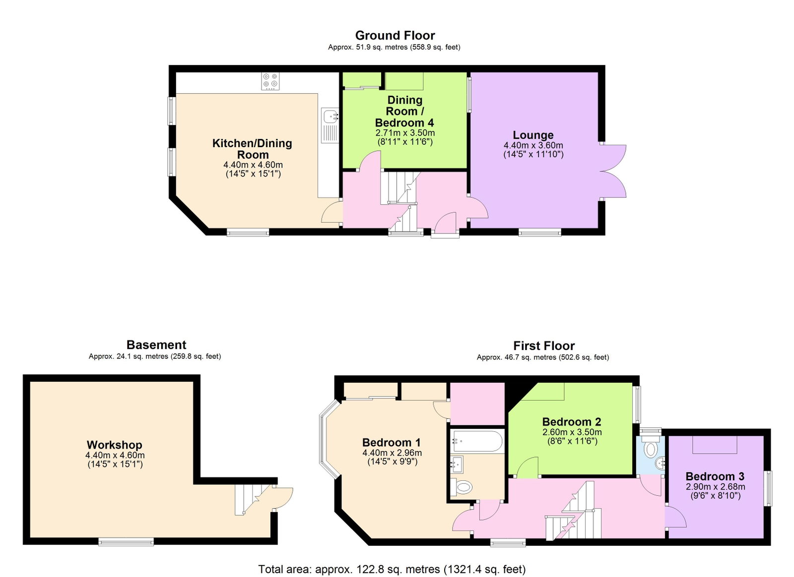 63, Carlton Hill, Brighton floorplan