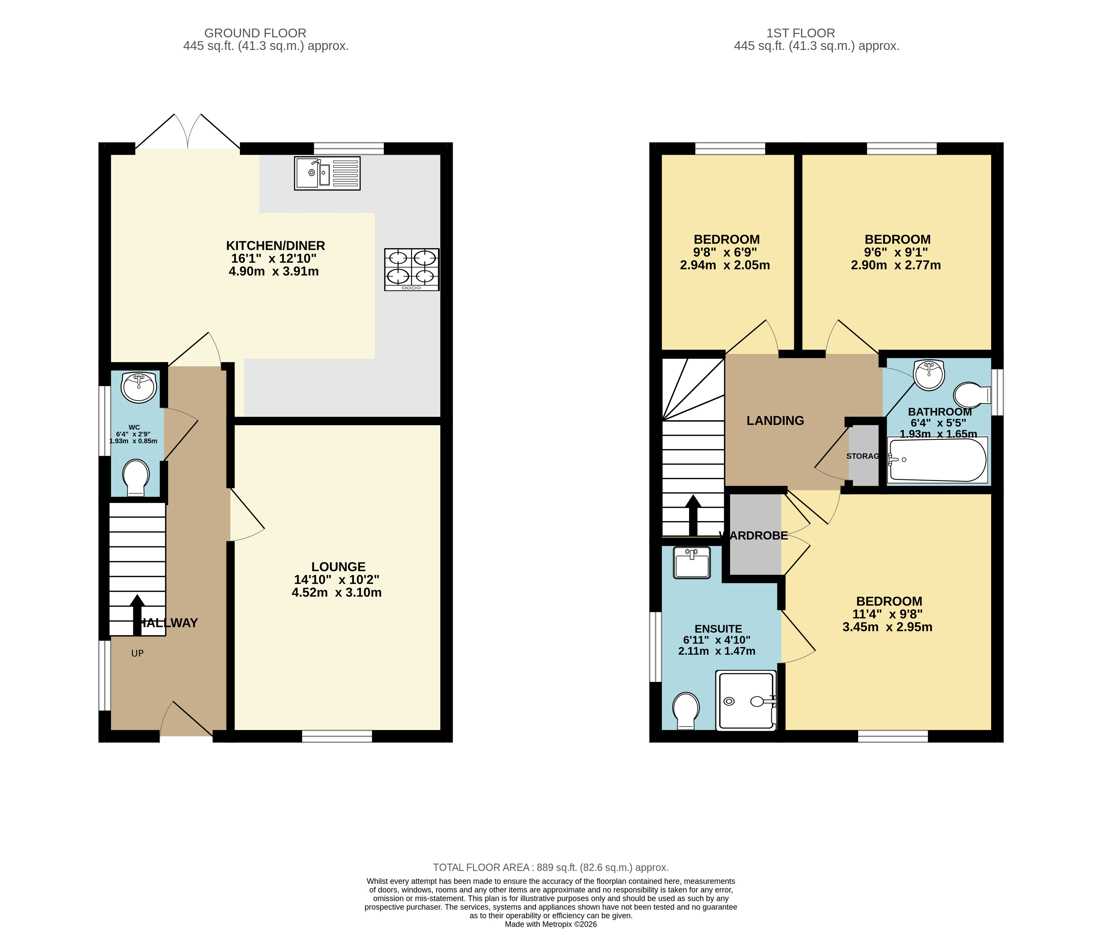 143, Jubilee Close, Cherry Willingham floorplan