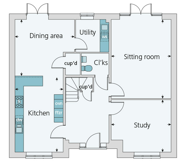 New home, 6 bed detached house for sale in "The Fairfax" at Manorville