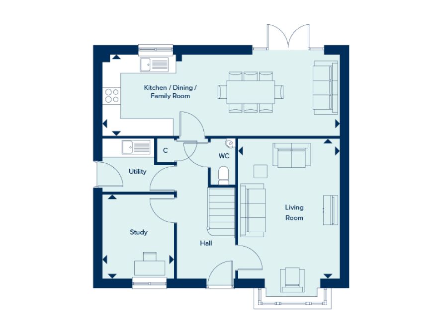 82, Ladygrove, Didcot floorplan