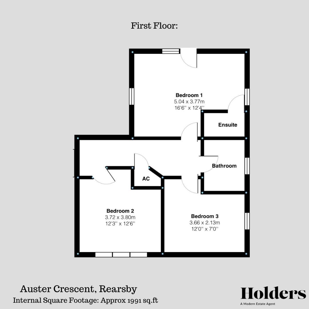 The Dairy Parlour, 12 Auster Crescent, Leicester floorplan