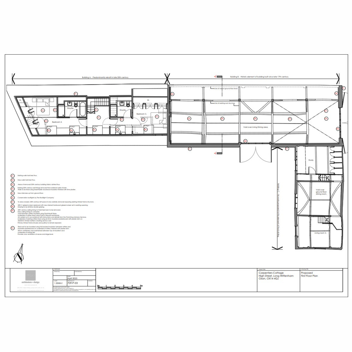 Flat Carpenters Cottage, Church Farm Barn, High Street, Long Wittenham floorplan