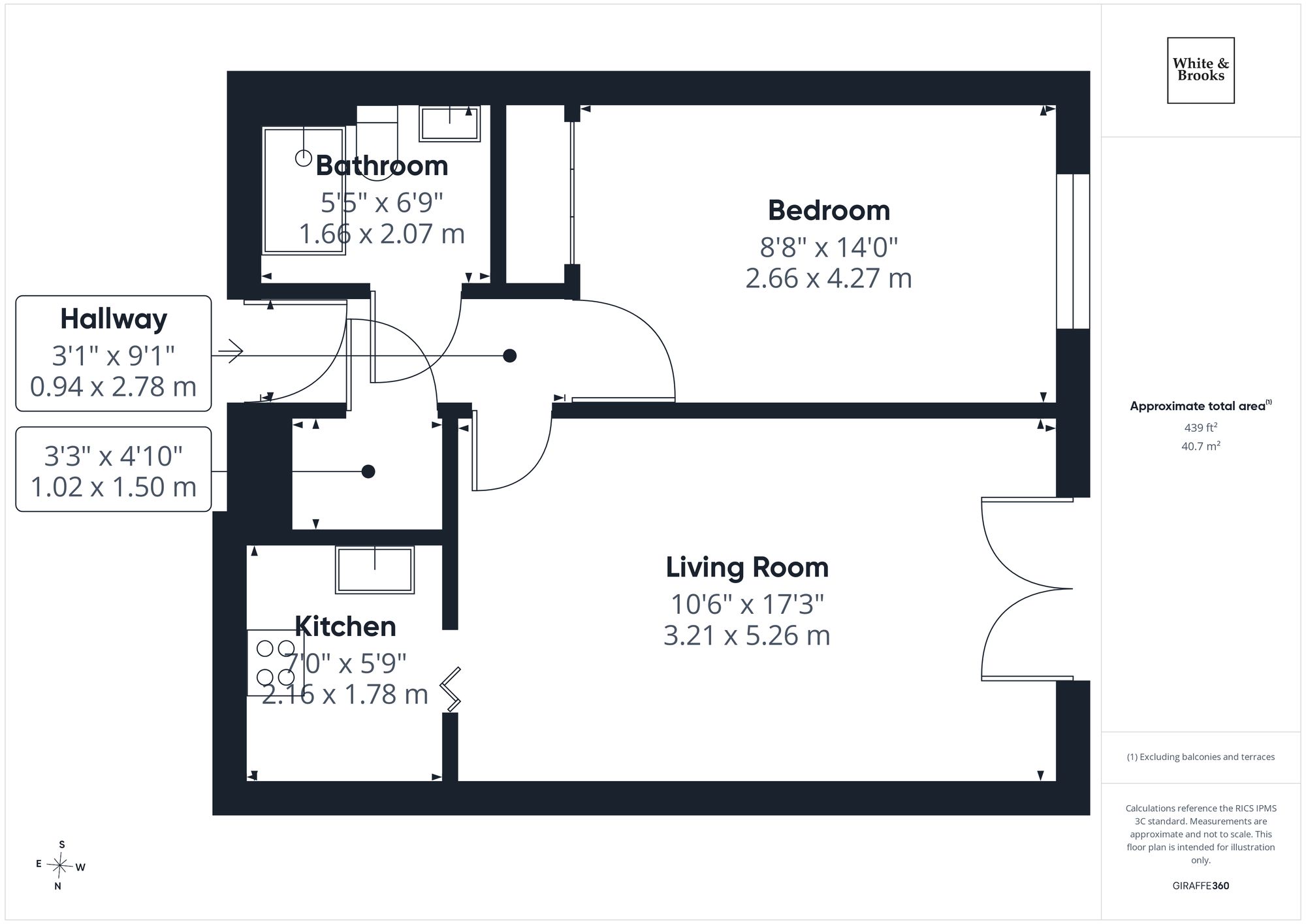 Flat 12, Seaward Court West Street, Bognor Regis floorplan