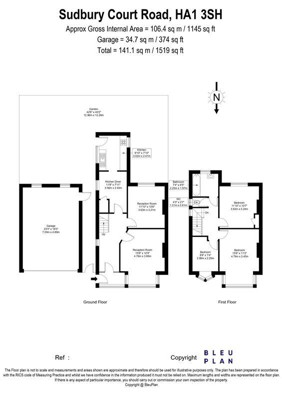 14, Sudbury Court Road, Harrow floorplan