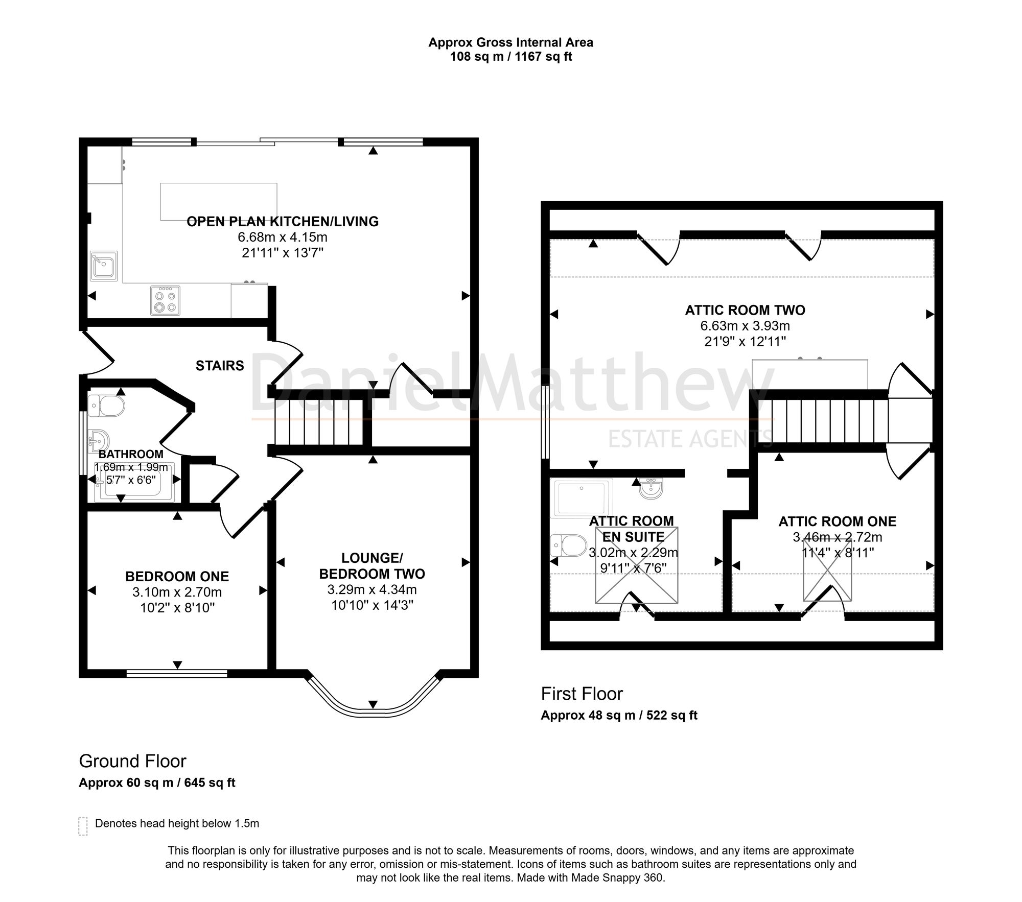 44 St. Johns Drive, Porthcawl floorplan
