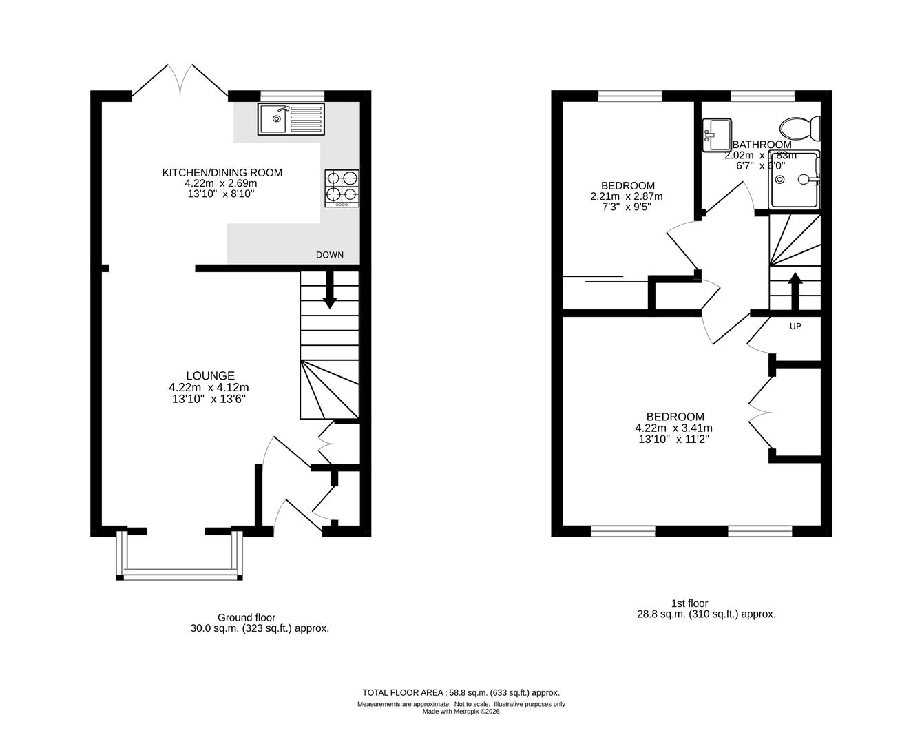 6, Village Row, Sutton floorplan
