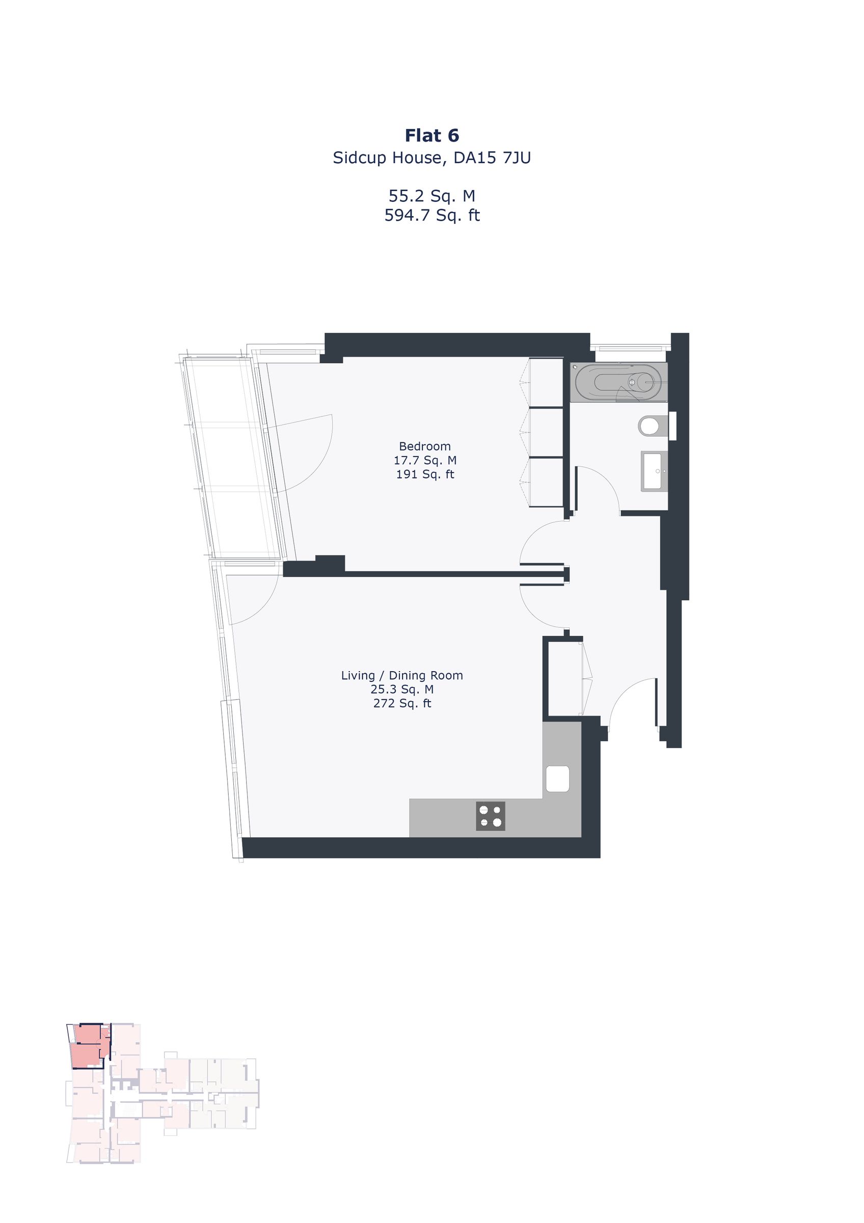 Flat 24 Sidcup House 12-18 Station Road, London floorplan