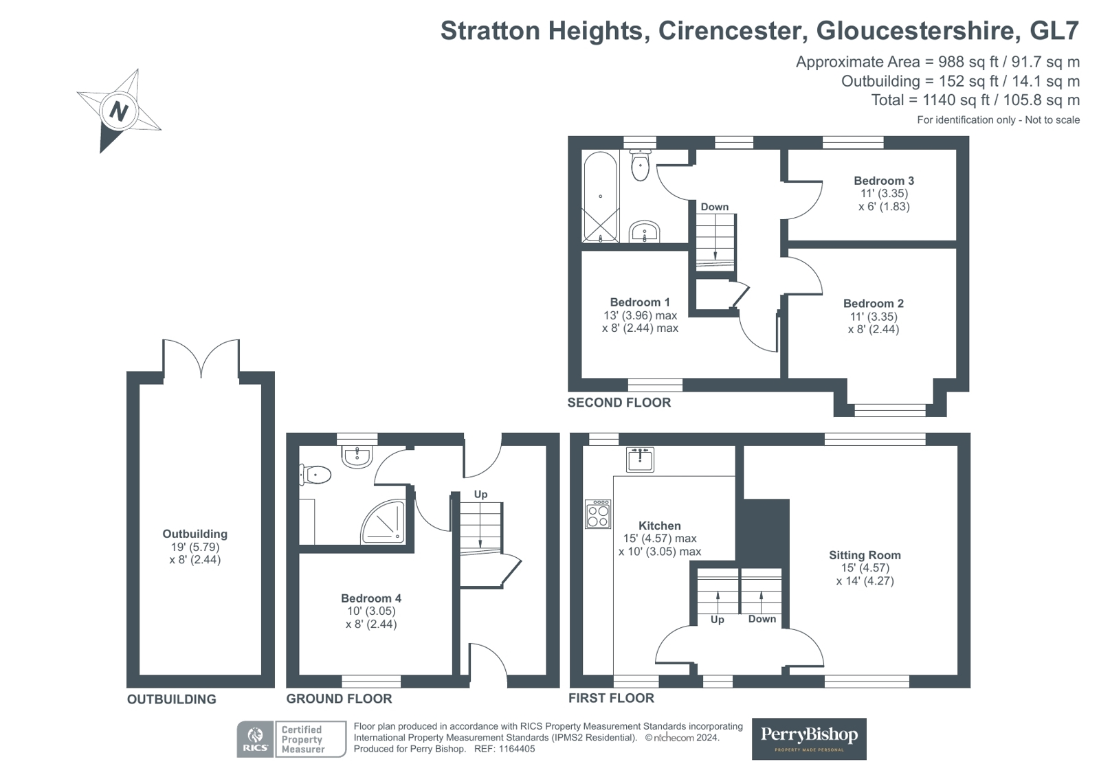 Stratton Heights Stratton Heights, Cirencester, Gloucestershire GL7, 4 bedroom end ...