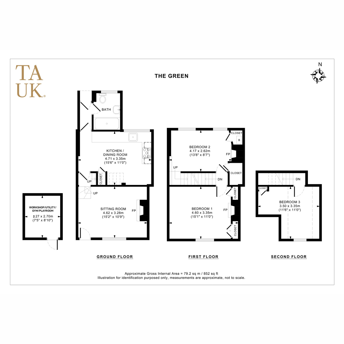 11, The Green, Newick floorplan