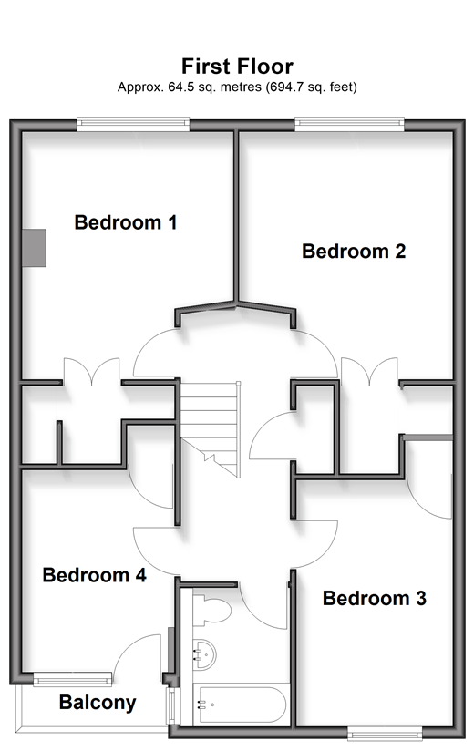 Harkness Close, Epsom floorplan