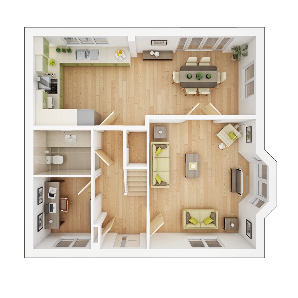 The Manford - Plot 70, Woodside Vale, Clayton Wood Road, Leeds floorplan