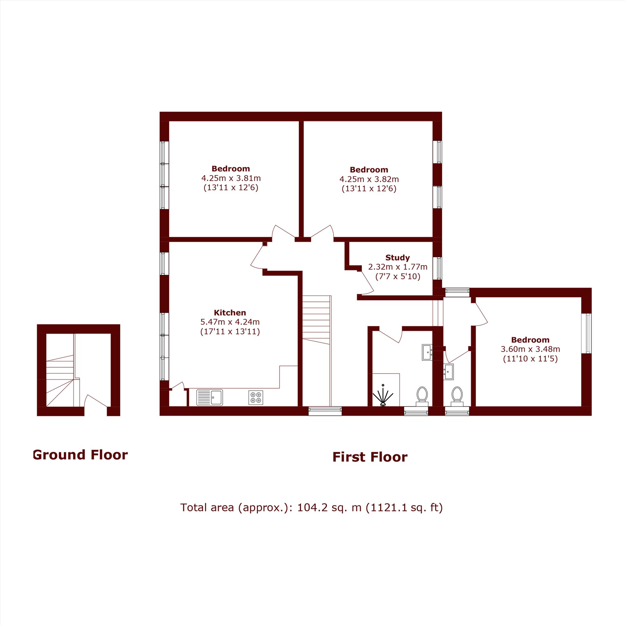 2B, Beatrice Avenue, London floorplan