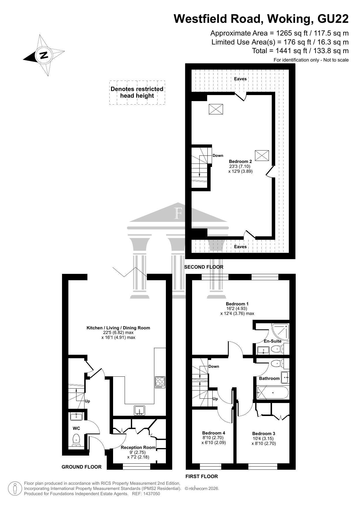 Plot 6 Tilia Copse, 33 Westfield Road, Woking floorplan