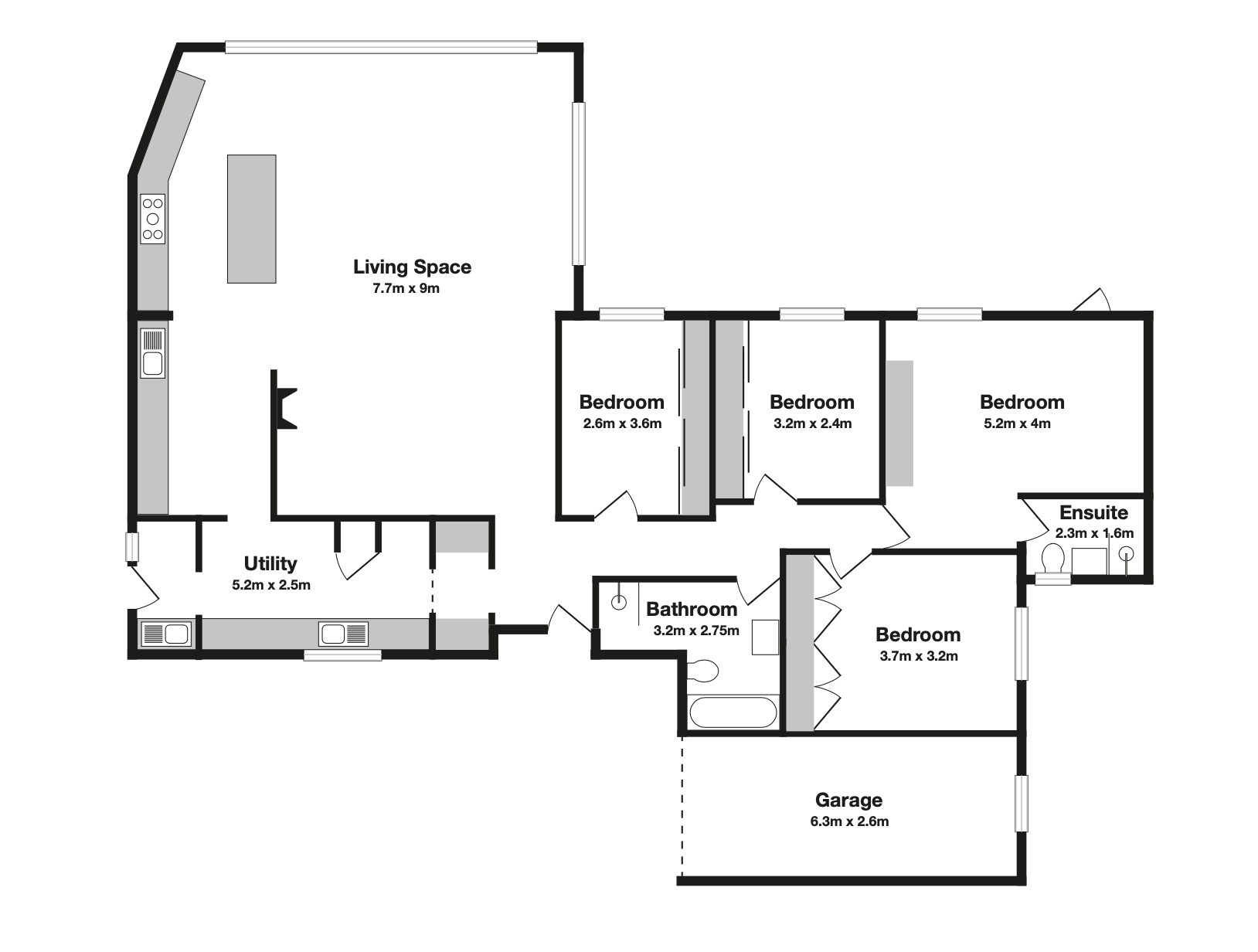 46 Tilsworth Road, Leighton Buzzard floorplan