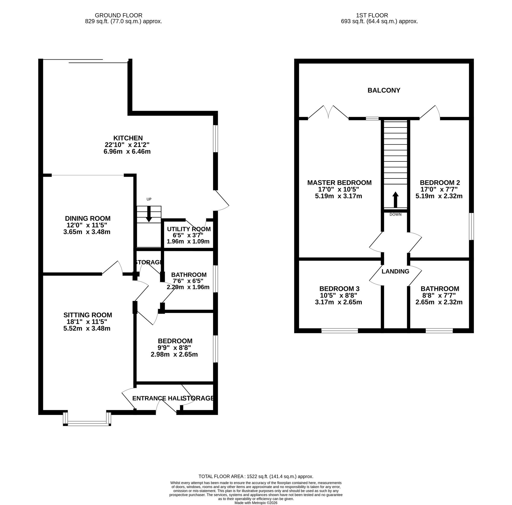 75 Rutland Street, Leigh floorplan