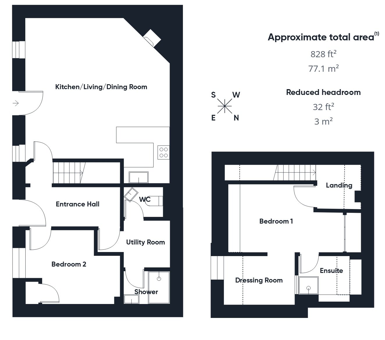 1 Kays Mews, Fore Street, Tintagel floorplan