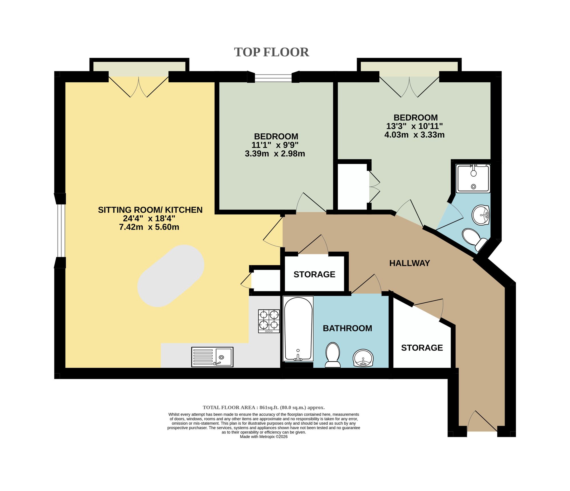 Flat 9, Cygnet House Boulters Court, Maidenhead floorplan