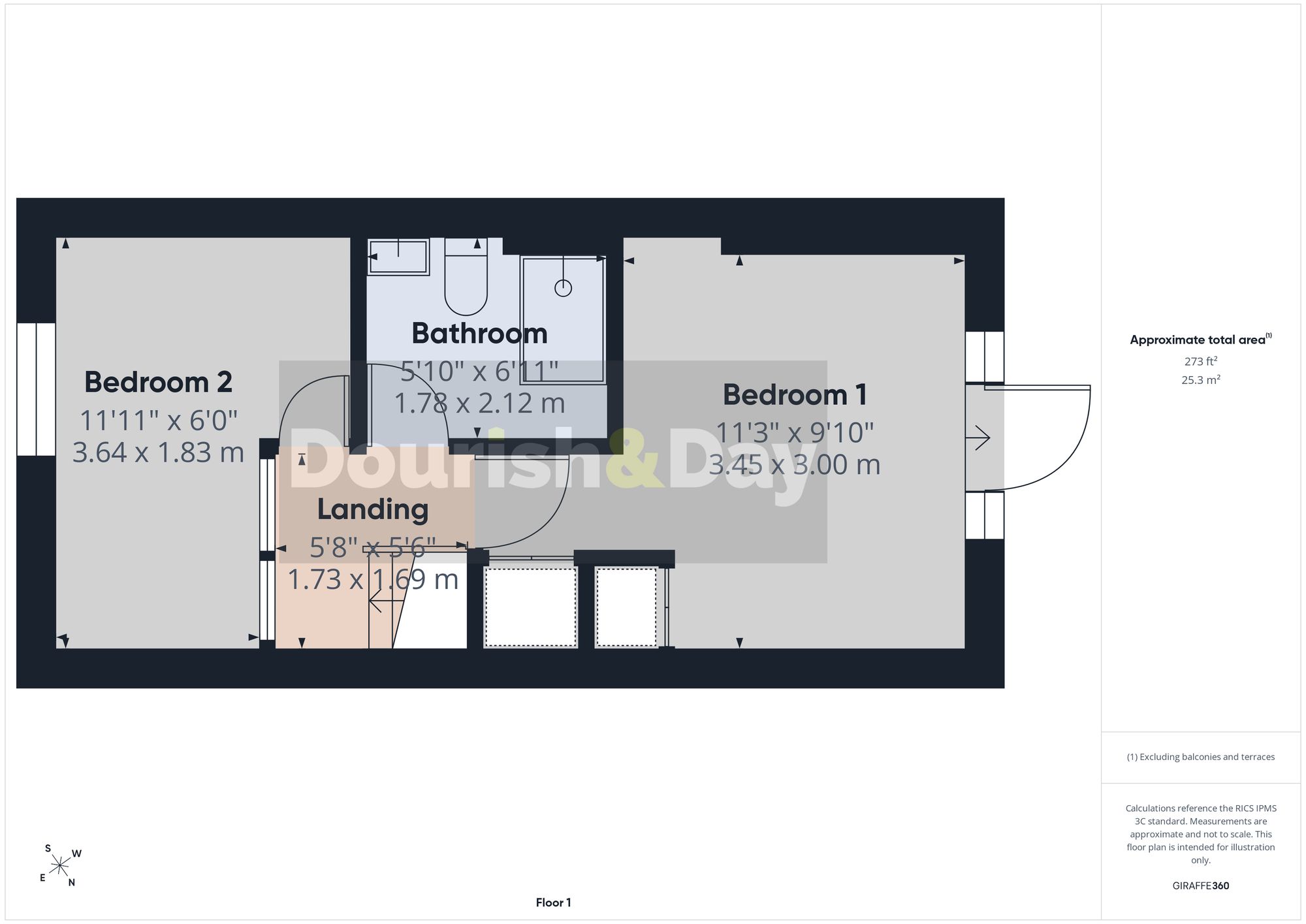 1 Redhill Cottages Redhill Road, Stone floorplan