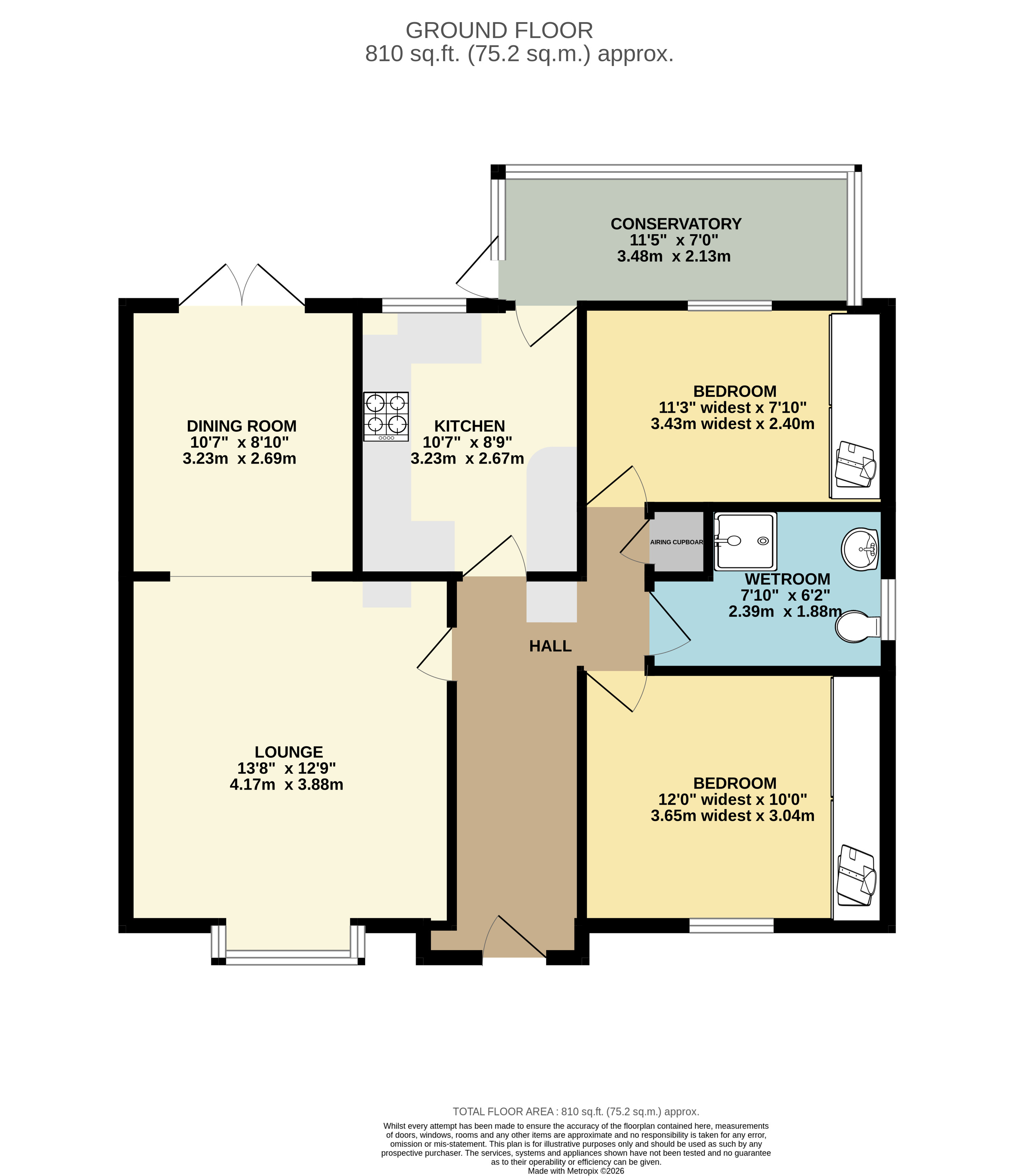 6, Meadway, Cherry Willingham floorplan