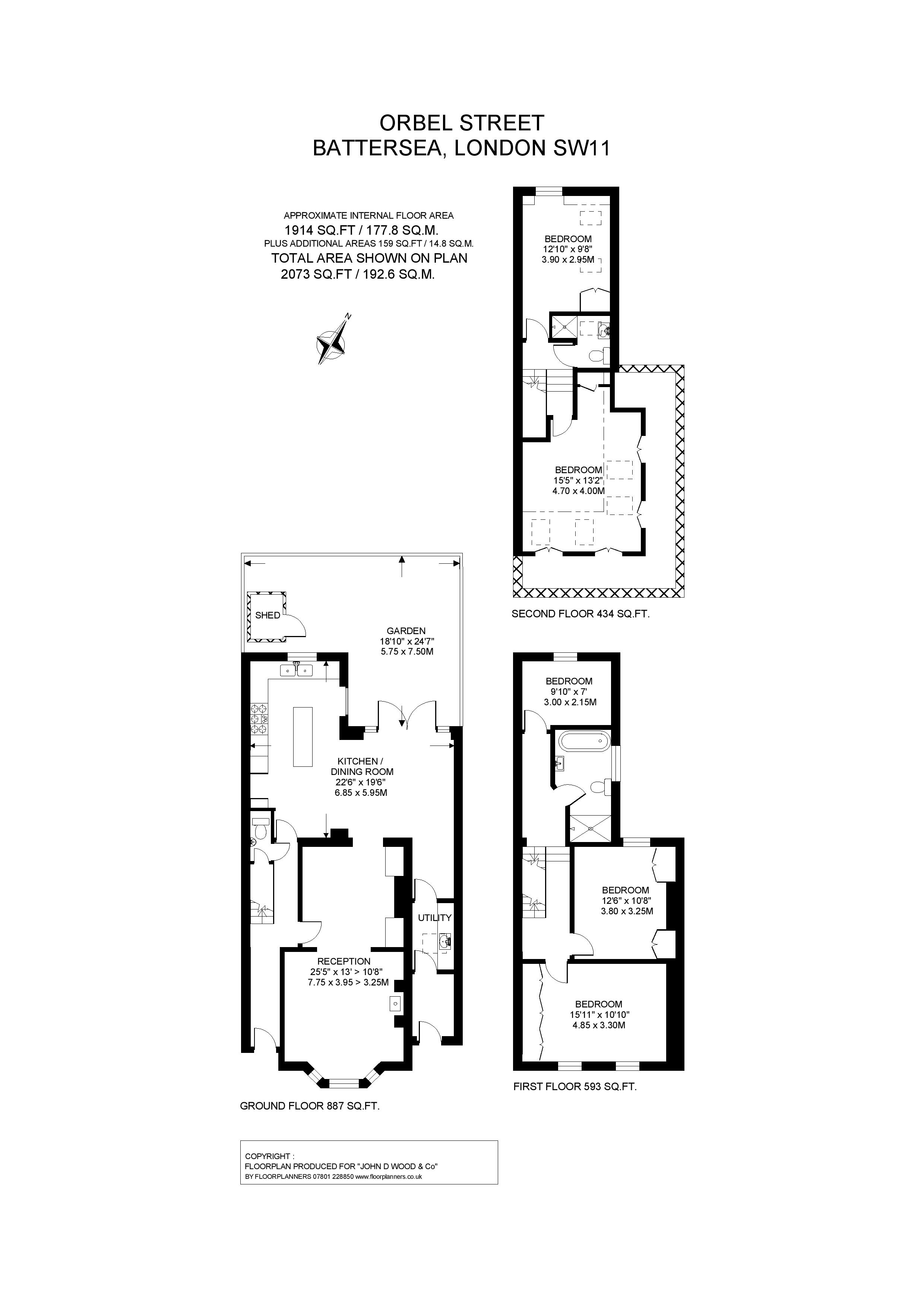 Orbel Street, London floorplan
