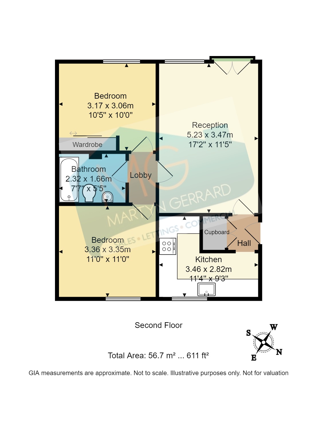 Flat 6, Highcroft, 170, Highgate Road, London floorplan