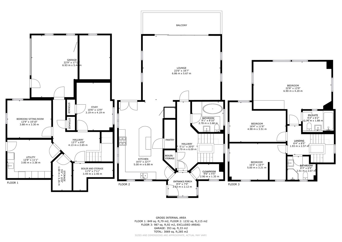 Gwynfa, Paradise Row, Pembroke floorplan