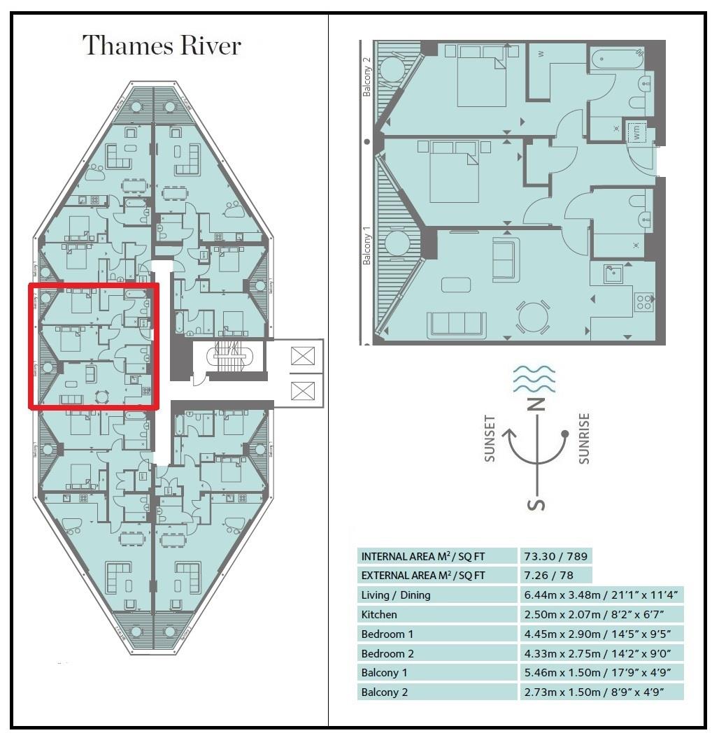 2 Bedrooms Flat to rent in 2 Riverlight Quay, Nine Elms, London SW11