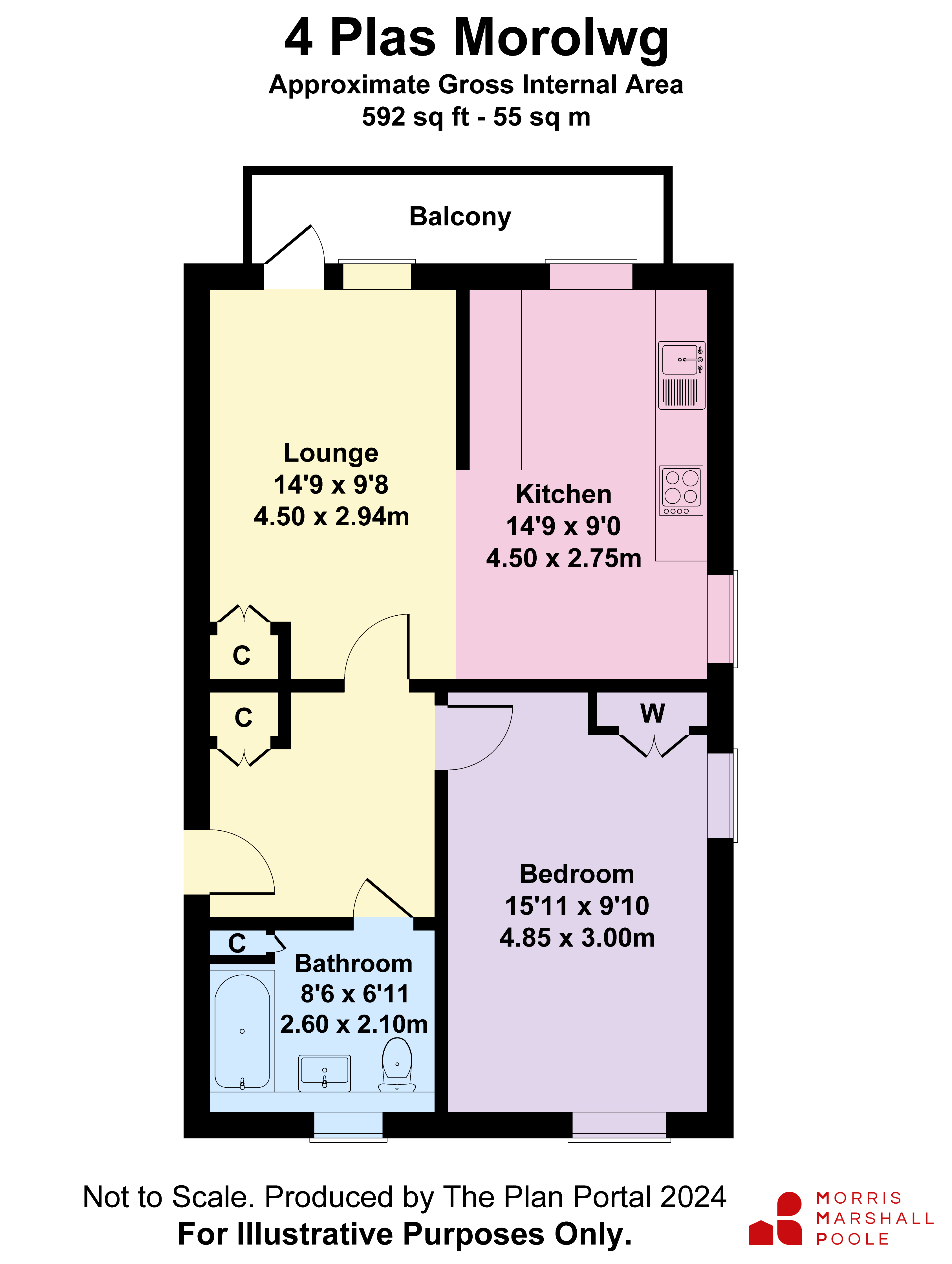 Apartment 4, Plas Morolwg,, Pen-yr-Angor, Ceredigion floorplan