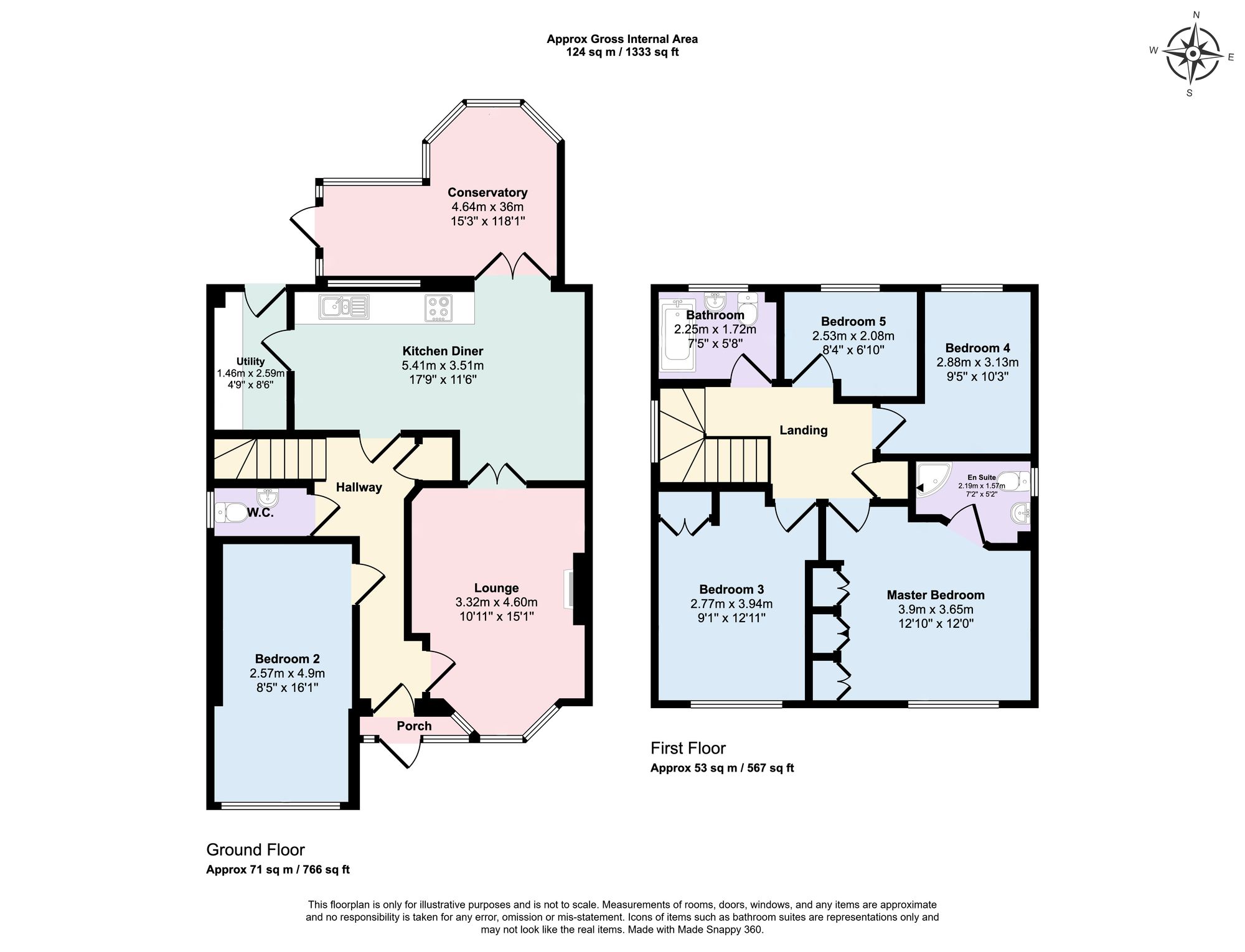 6 Isobella Road, Leicester floorplan