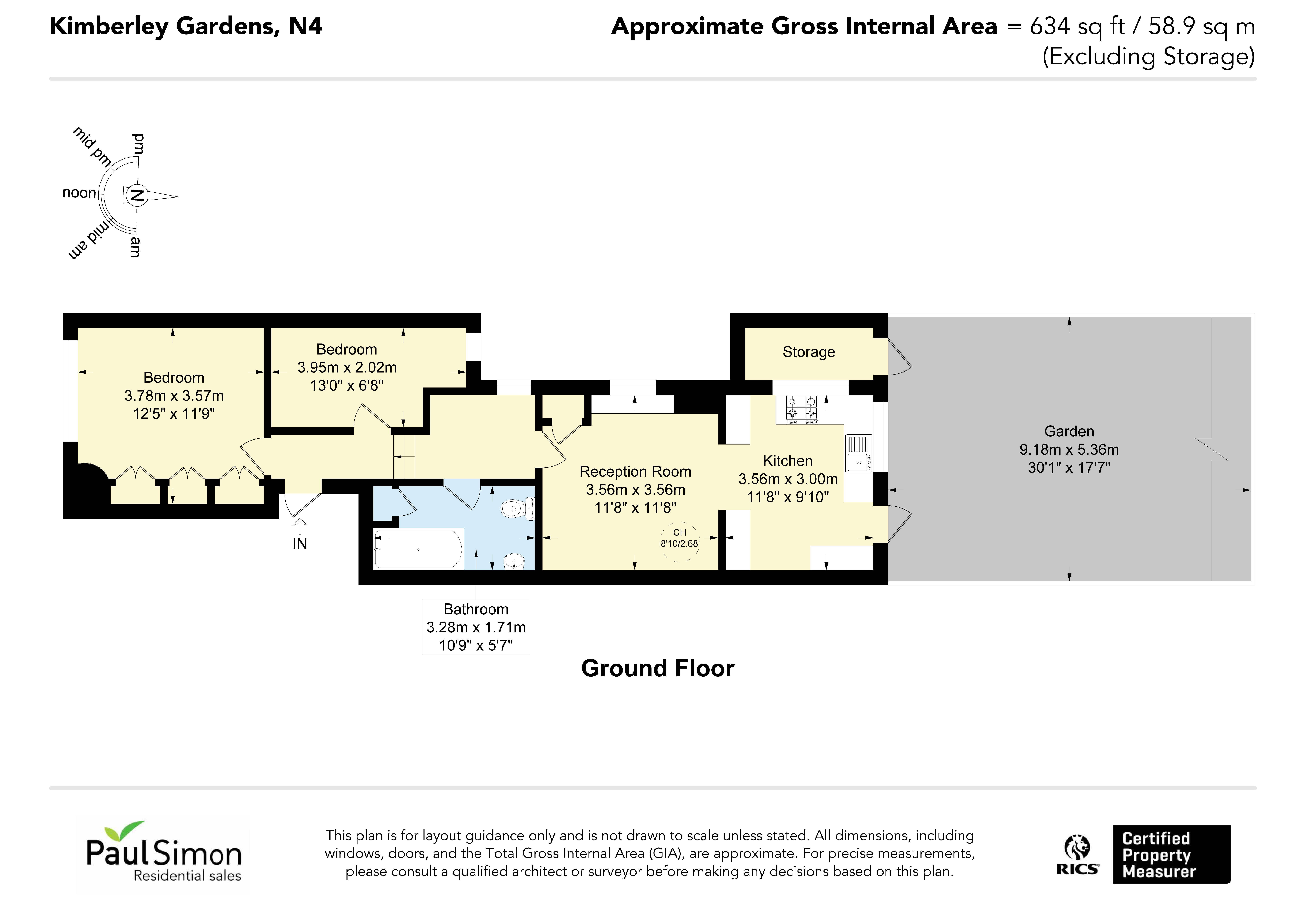 7A, Kimberley Gardens, London floorplan