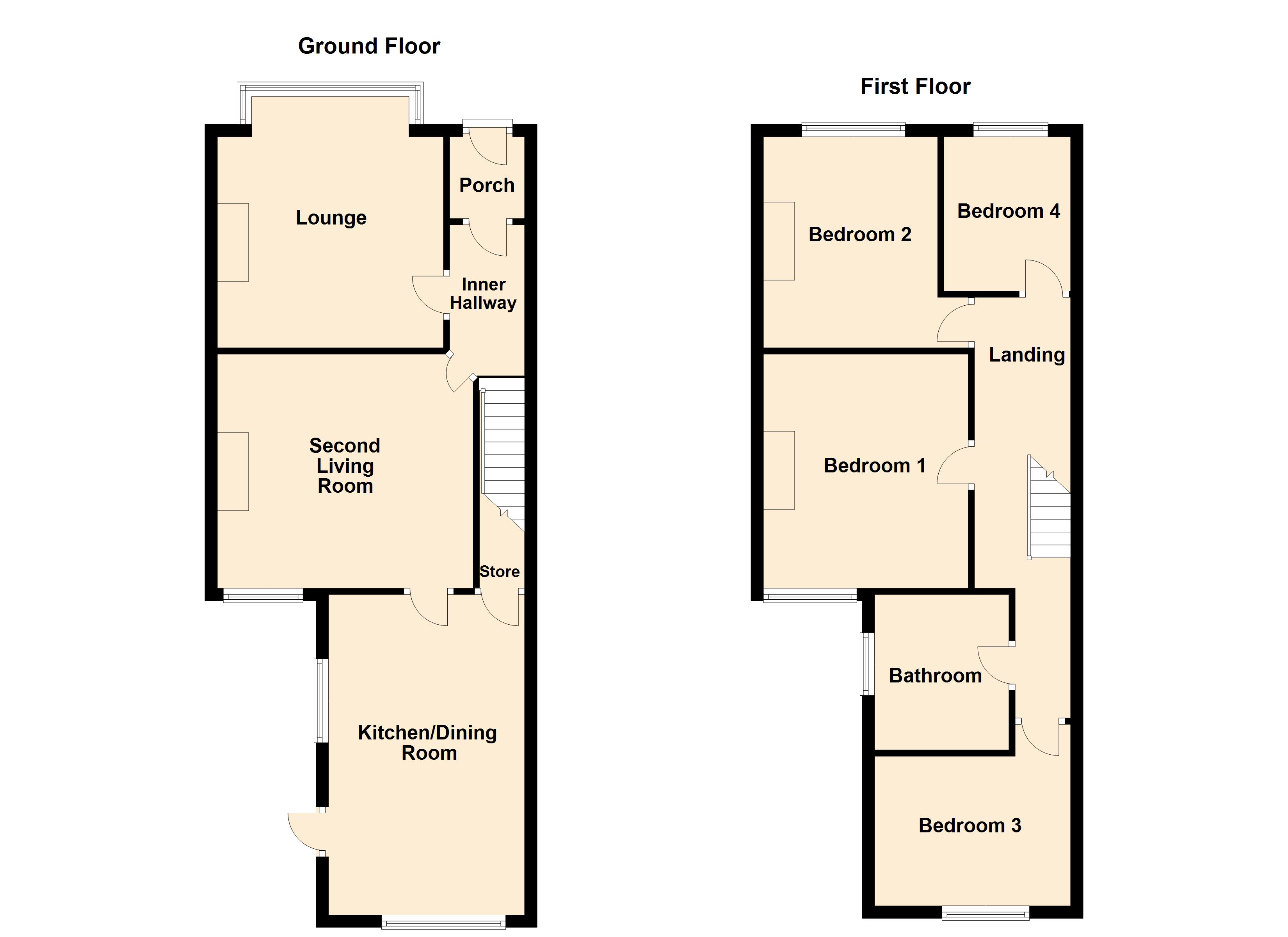 4 Bedrooms Terraced house for sale in Milbourne Street, Blackpool, Lancashire FY1