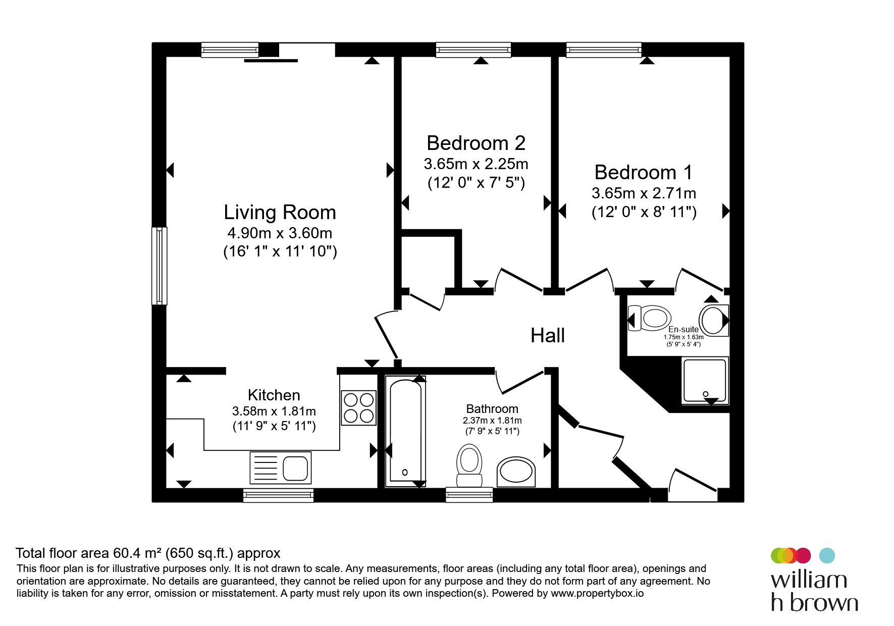 Flat 59, Trelawney Place, Howard Road, Grays floorplan