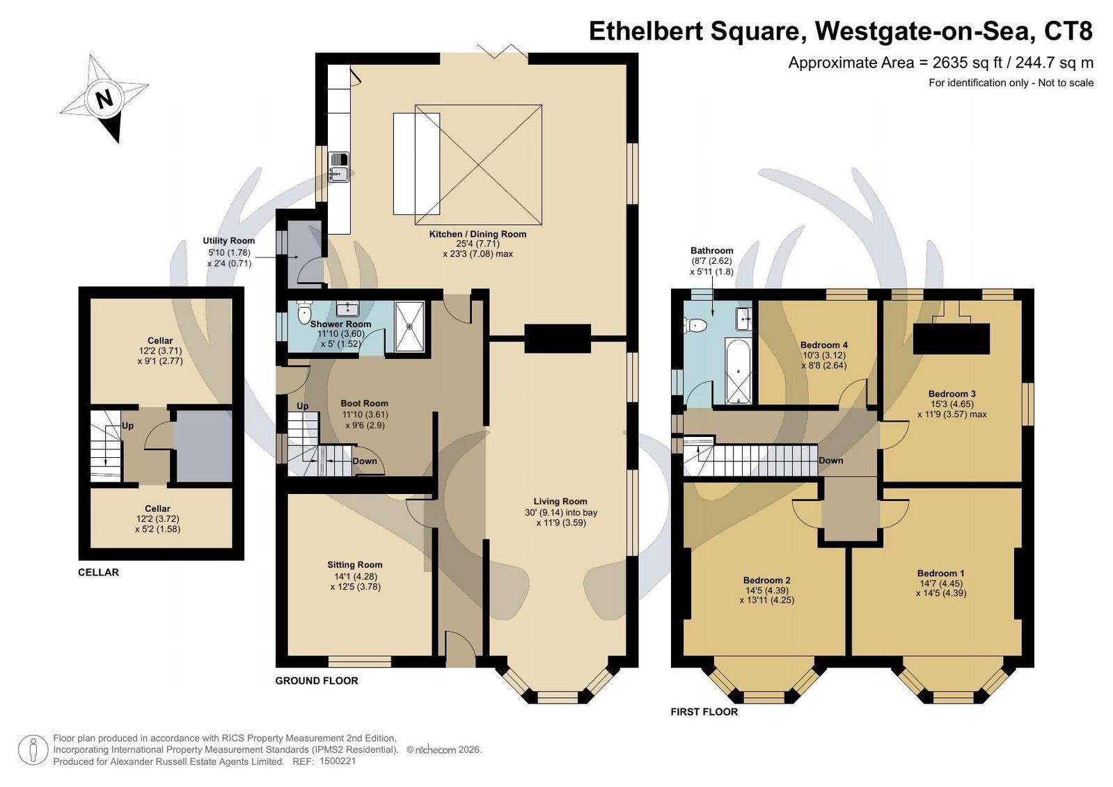 33, Ethelbert Square, Westgate-on-sea floorplan