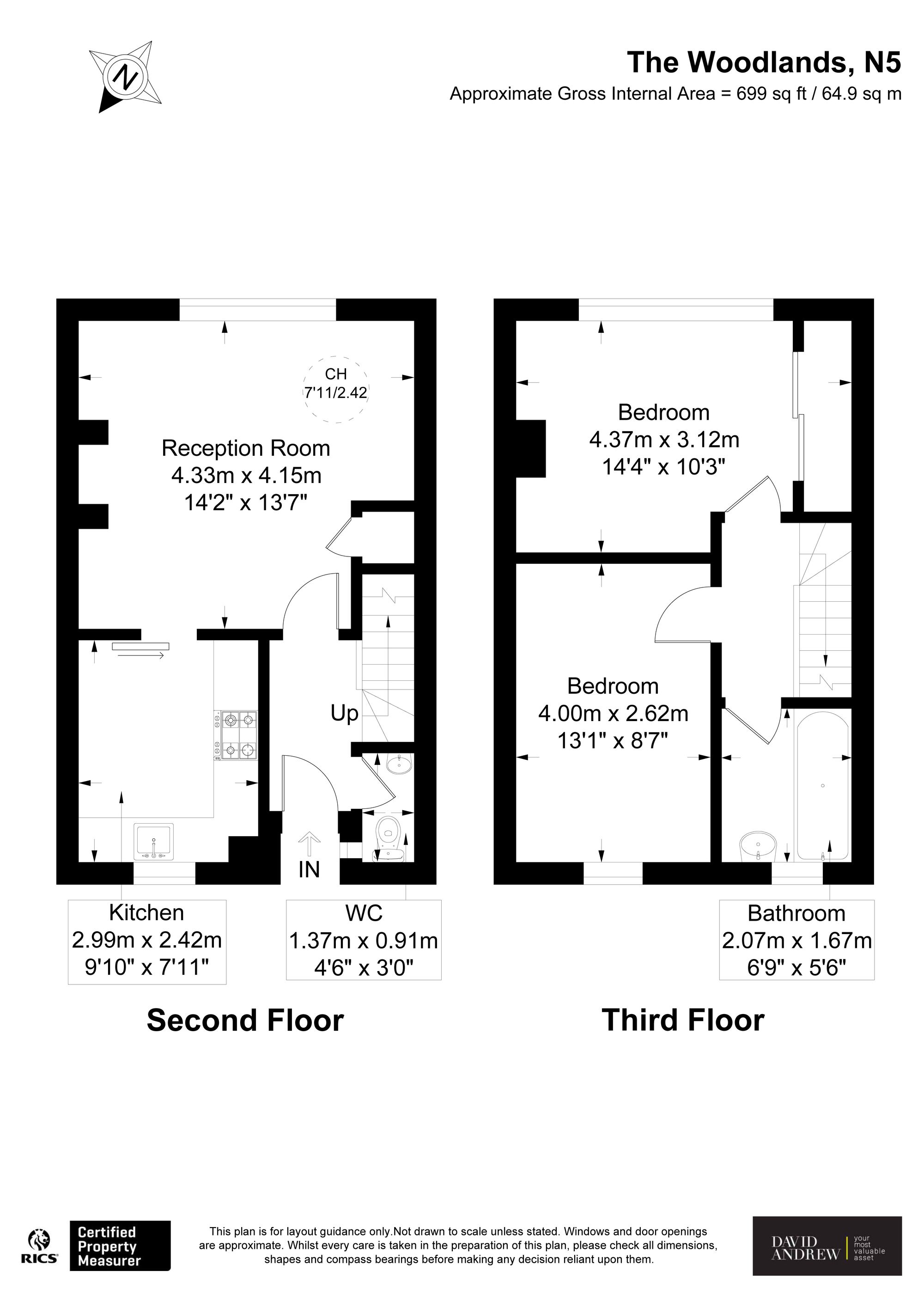 Flat 22, The Woodlands Aberdeen Park, London floorplan