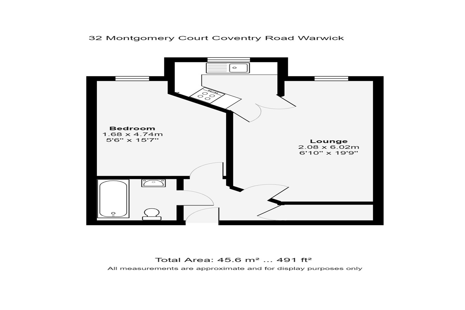 32, Montgomery Court, Coventry Road, Warwick floorplan