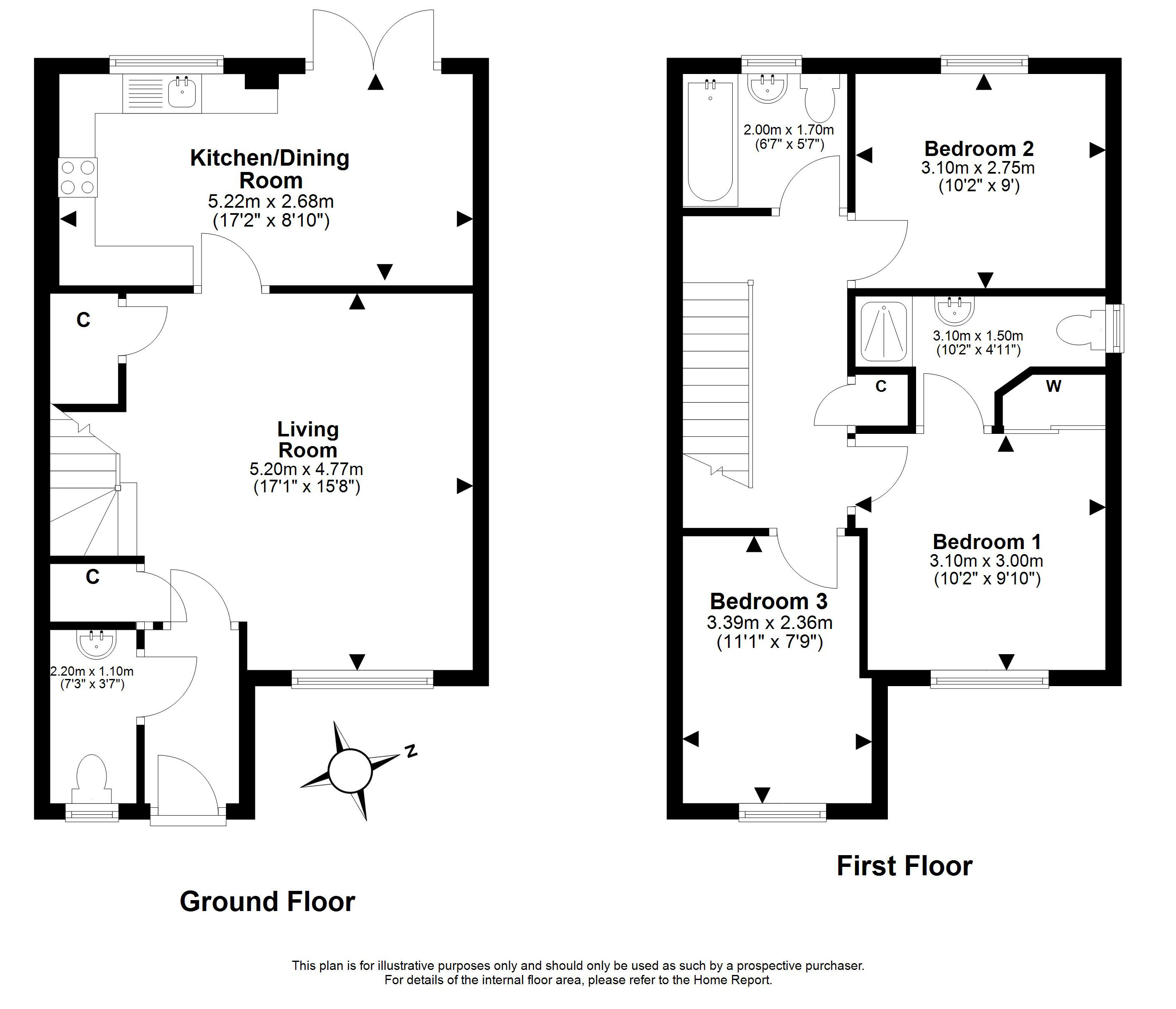 4, Redcroft Road, Danderhall floorplan