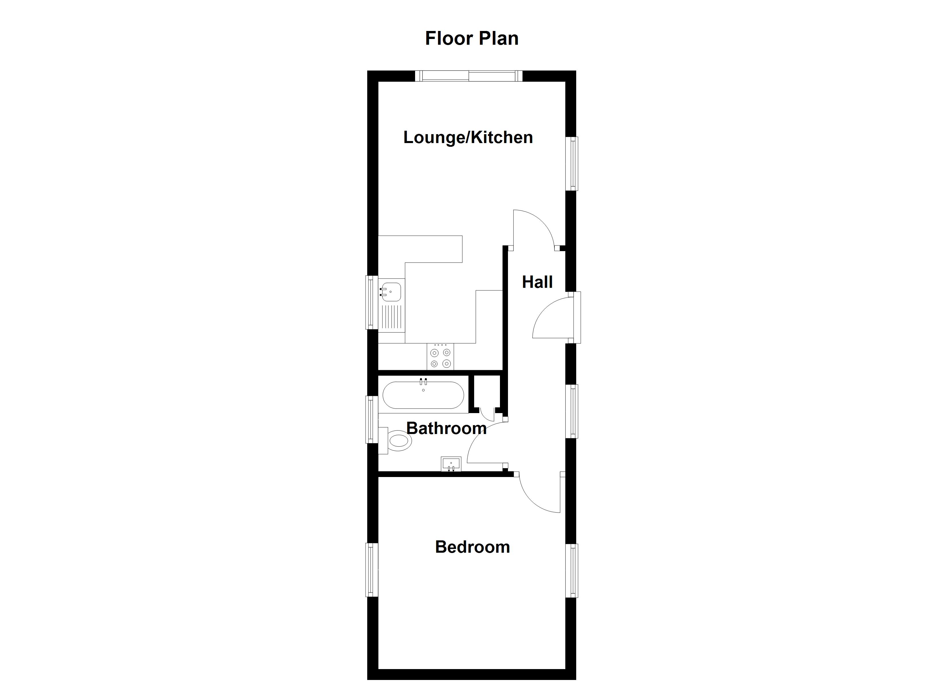 Craig Dubh Cottage and Craig Dubh Bungalow, Manse Road, Pitlochry floorplan