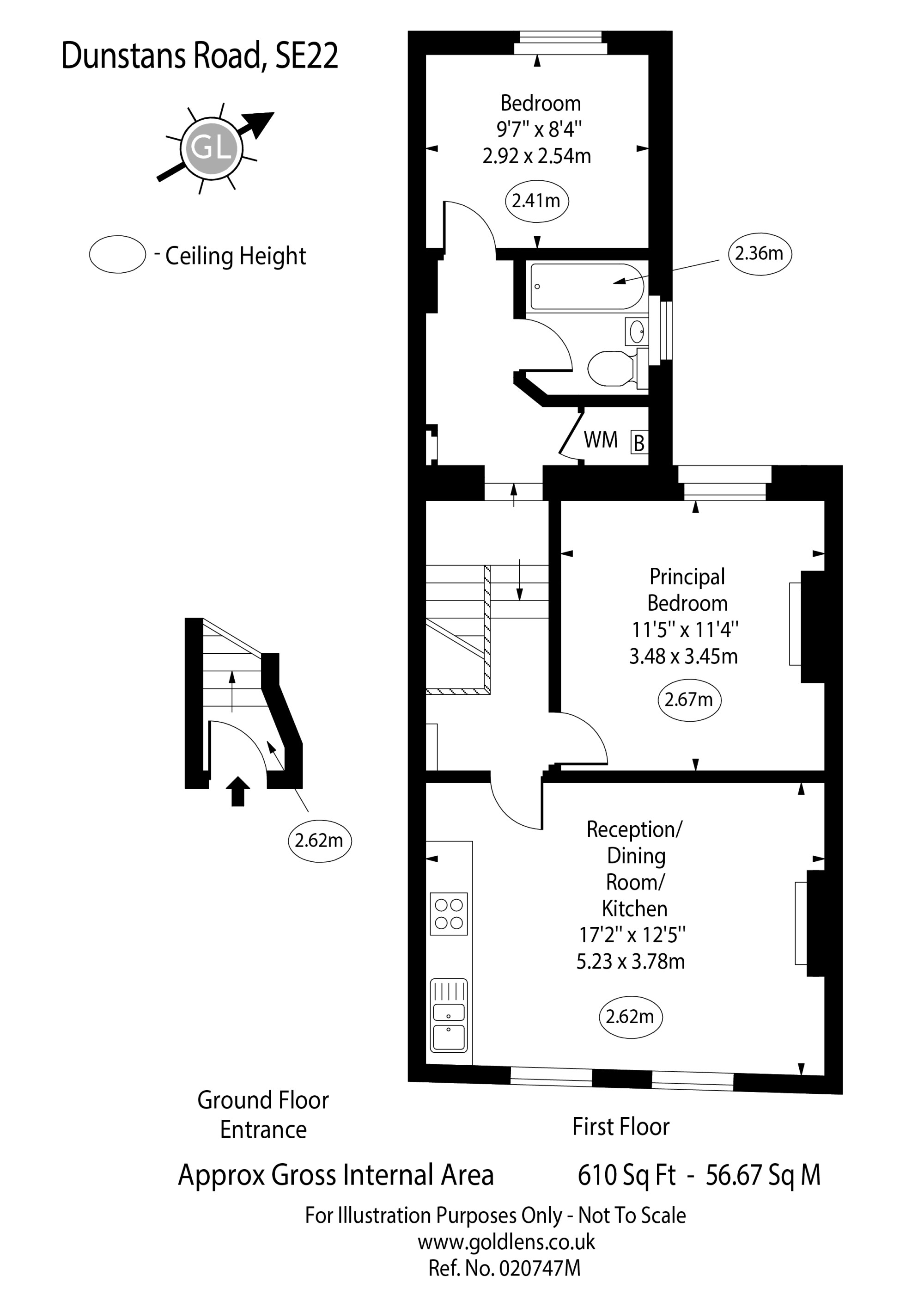 Dunstans Road, London SE22, 2 bedroom flat for sale 64776166