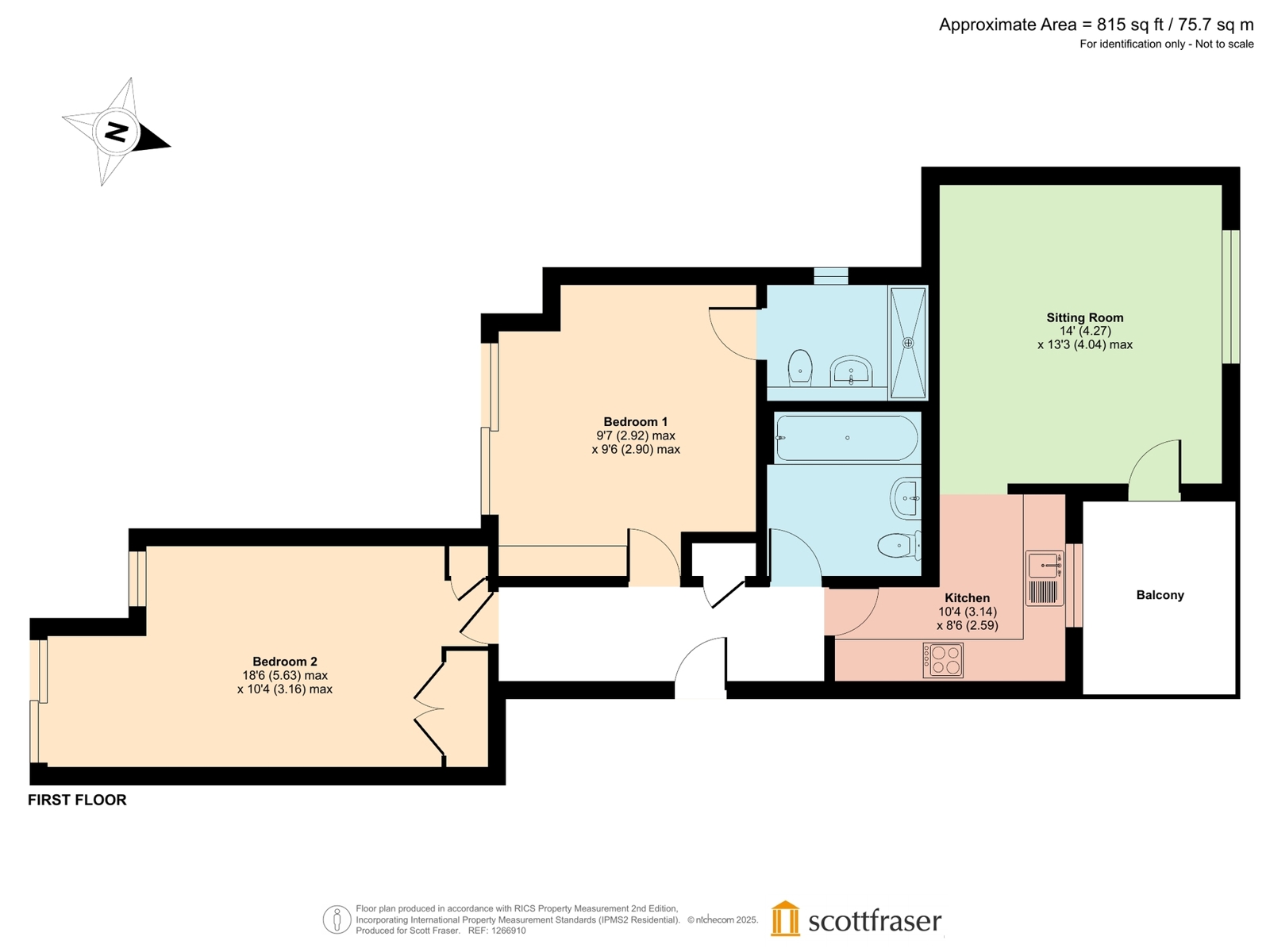 Flat 4, Keble Court, 45, Sunderland Avenue, North Oxford floorplan