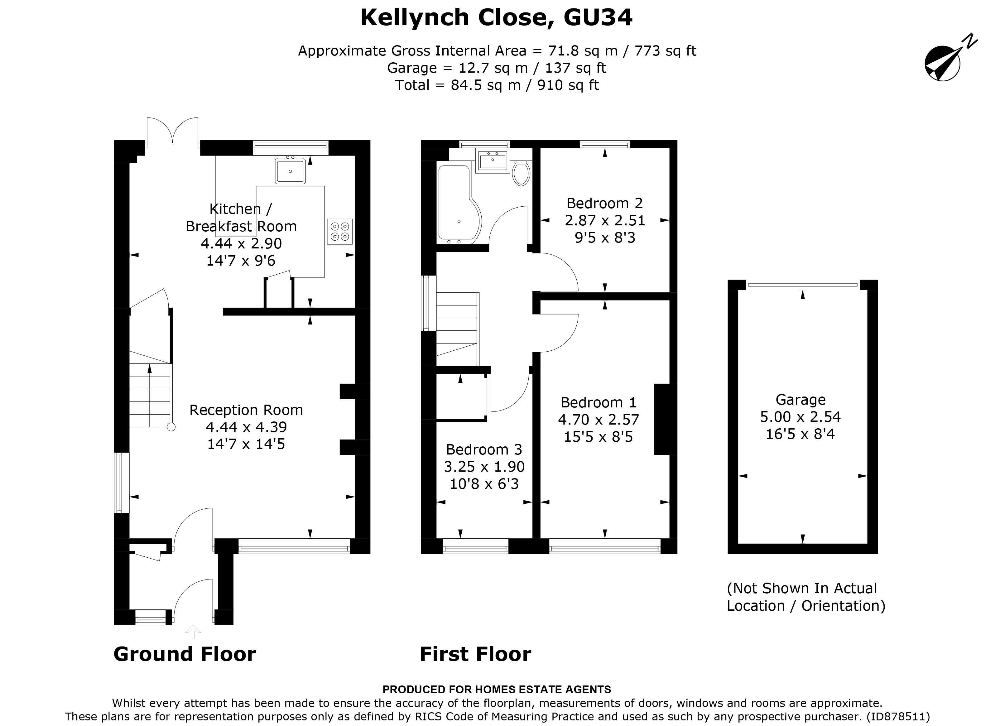 Free property report 35 Kellynch Close, Alton, GU34 2EG Chimnie