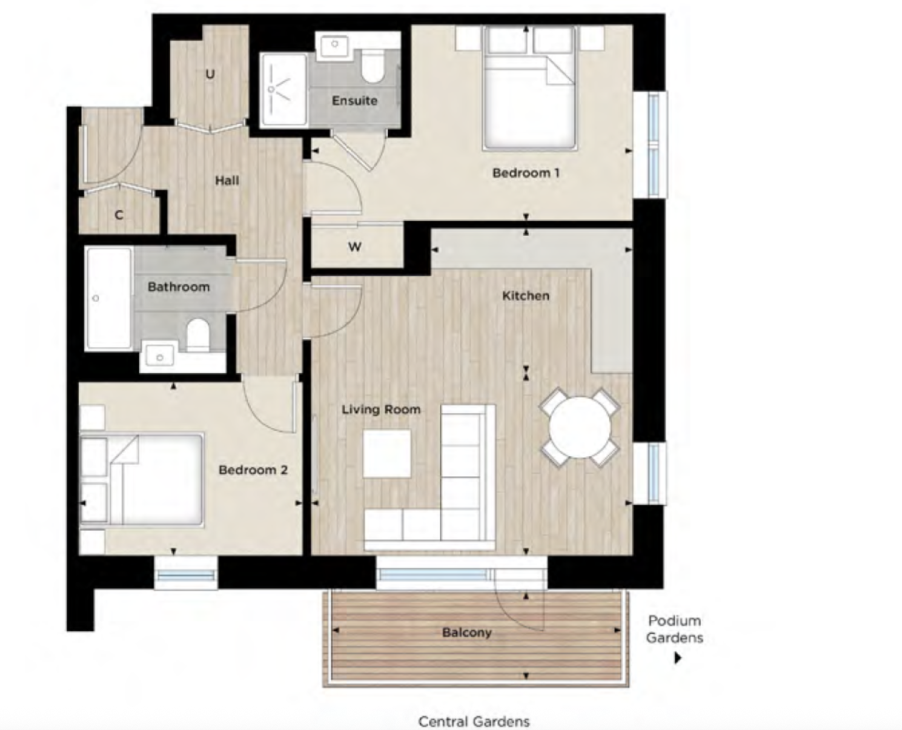 Arber House, The Green Quarter, London floorplan