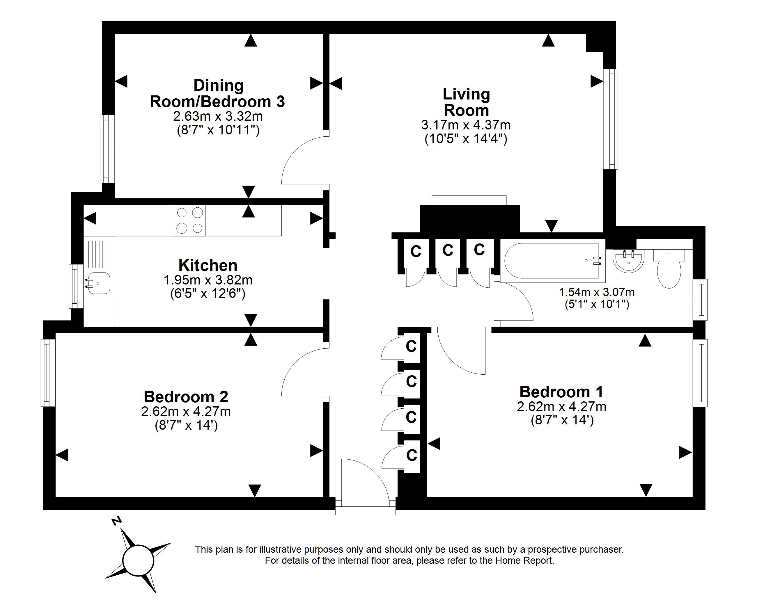 44/6, St Andrew Street, Dalkeith floorplan