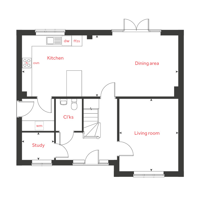 250, Off Roman Road, Holden Fold, Blackburn floorplan