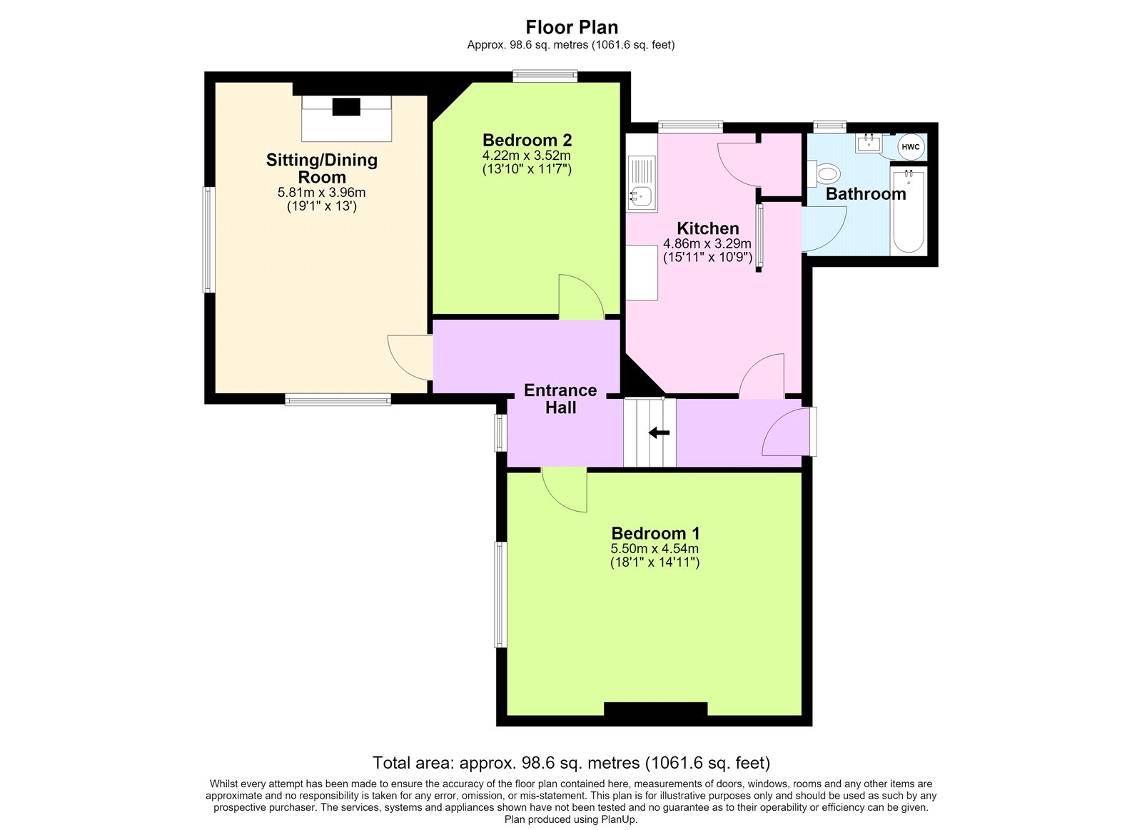 Flat D, Thrupp House,, Gunhouse Lane, Stroud floorplan
