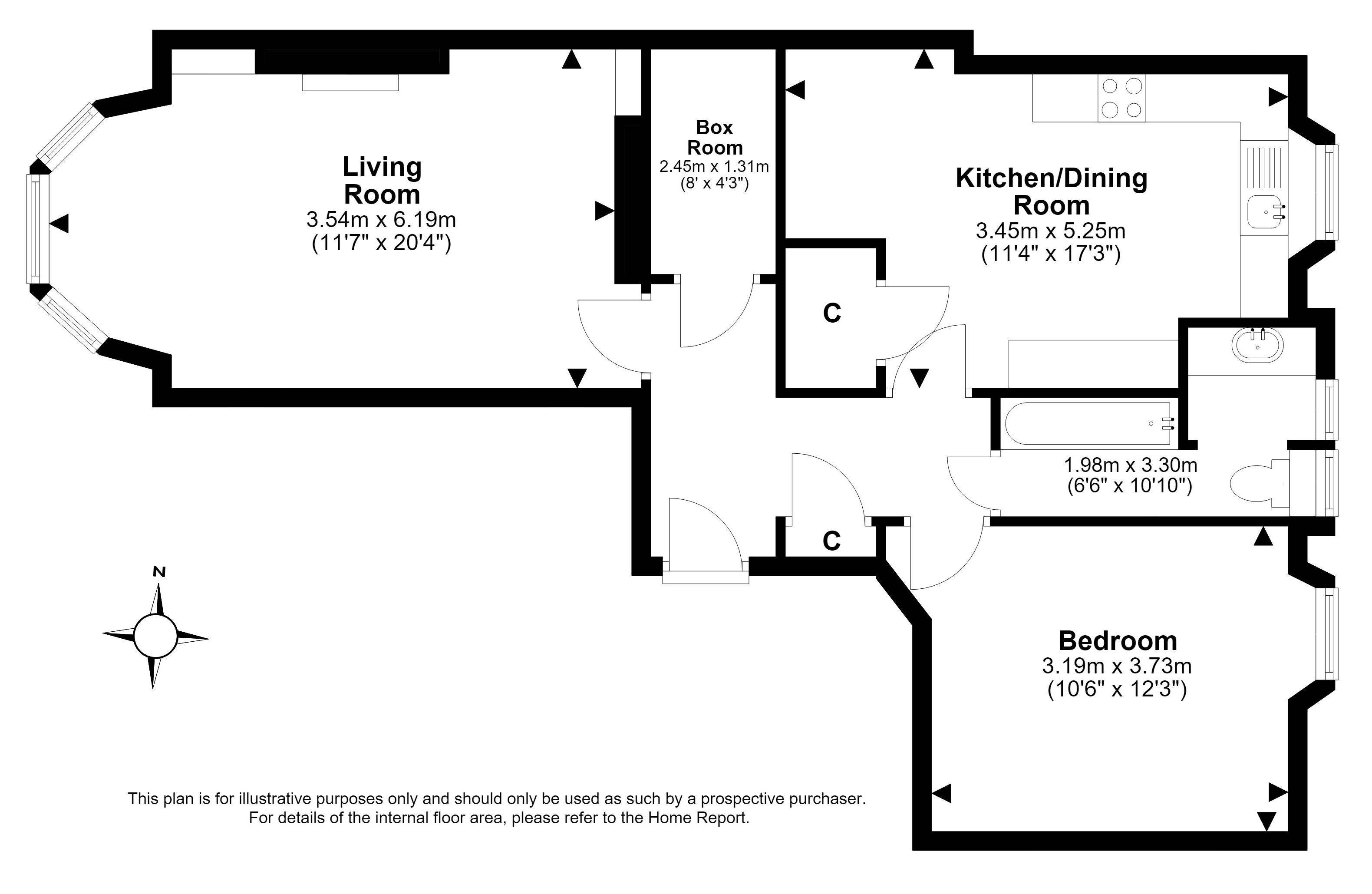 21/6, Brunton Terrace, Hillside, Edinburgh floorplan